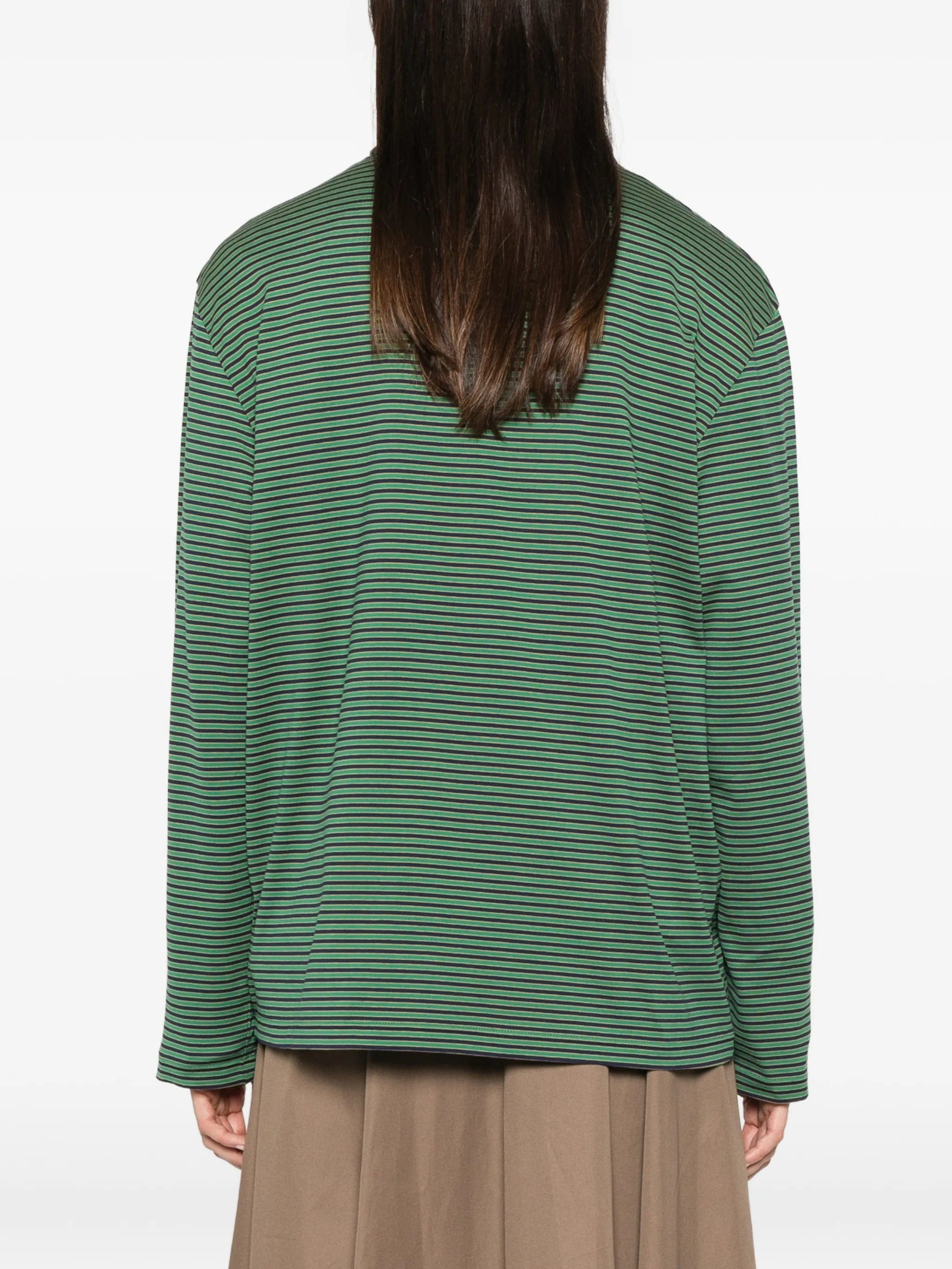 Miu Miu striped long - sleeve T - shirt