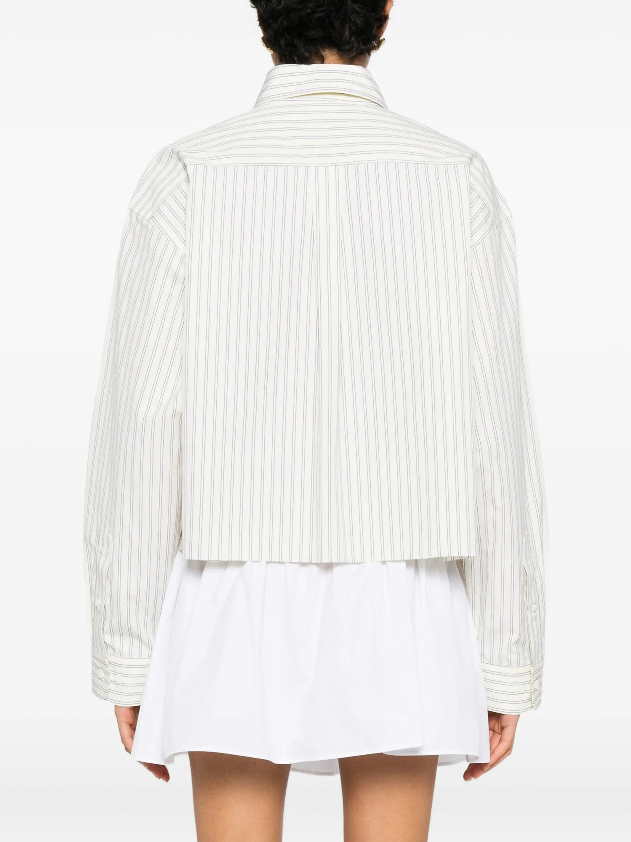 Miu Miu striped cotton shirt