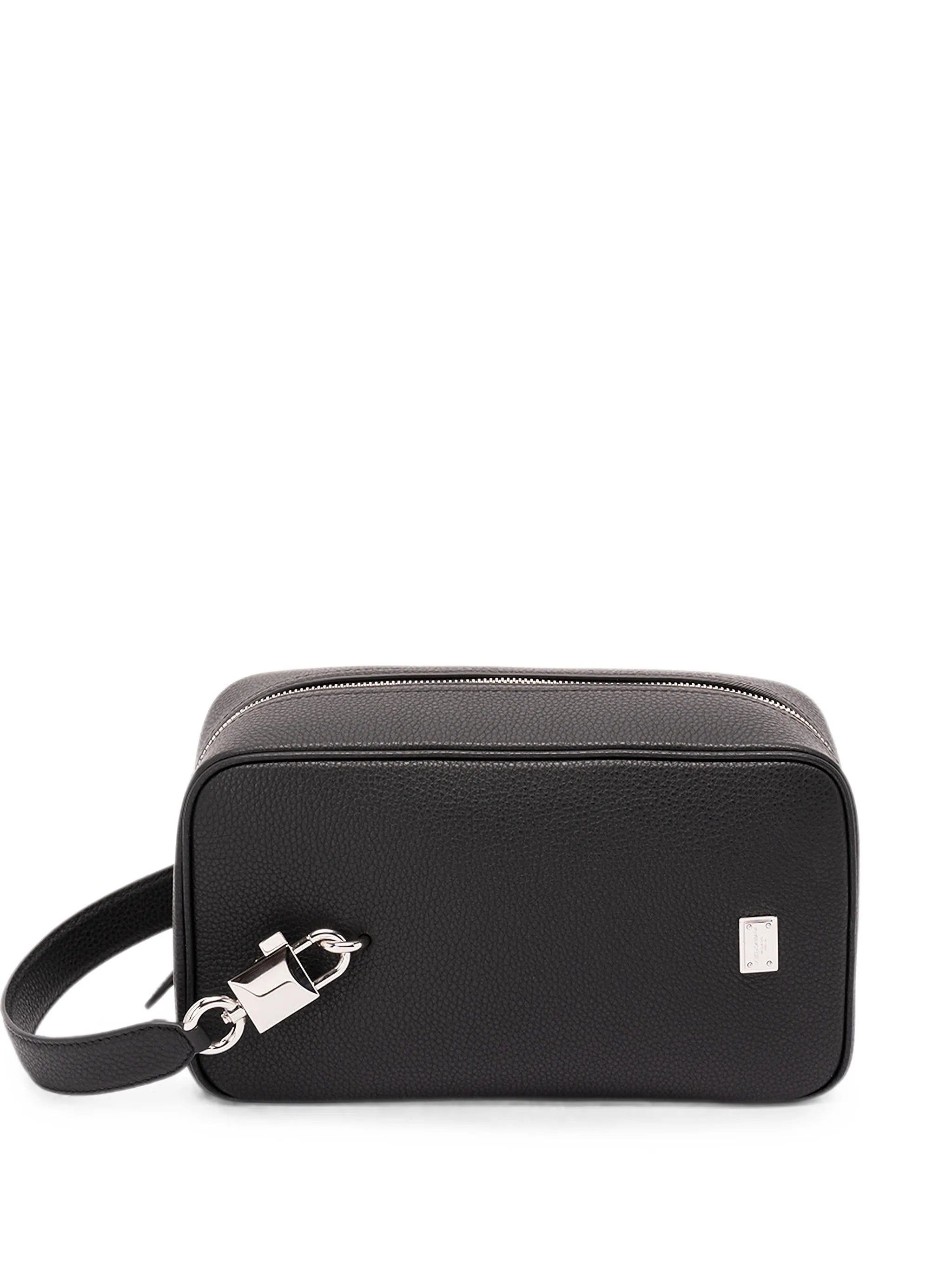 Dolce & Gabbana Lock logo - plaque leather tote bag