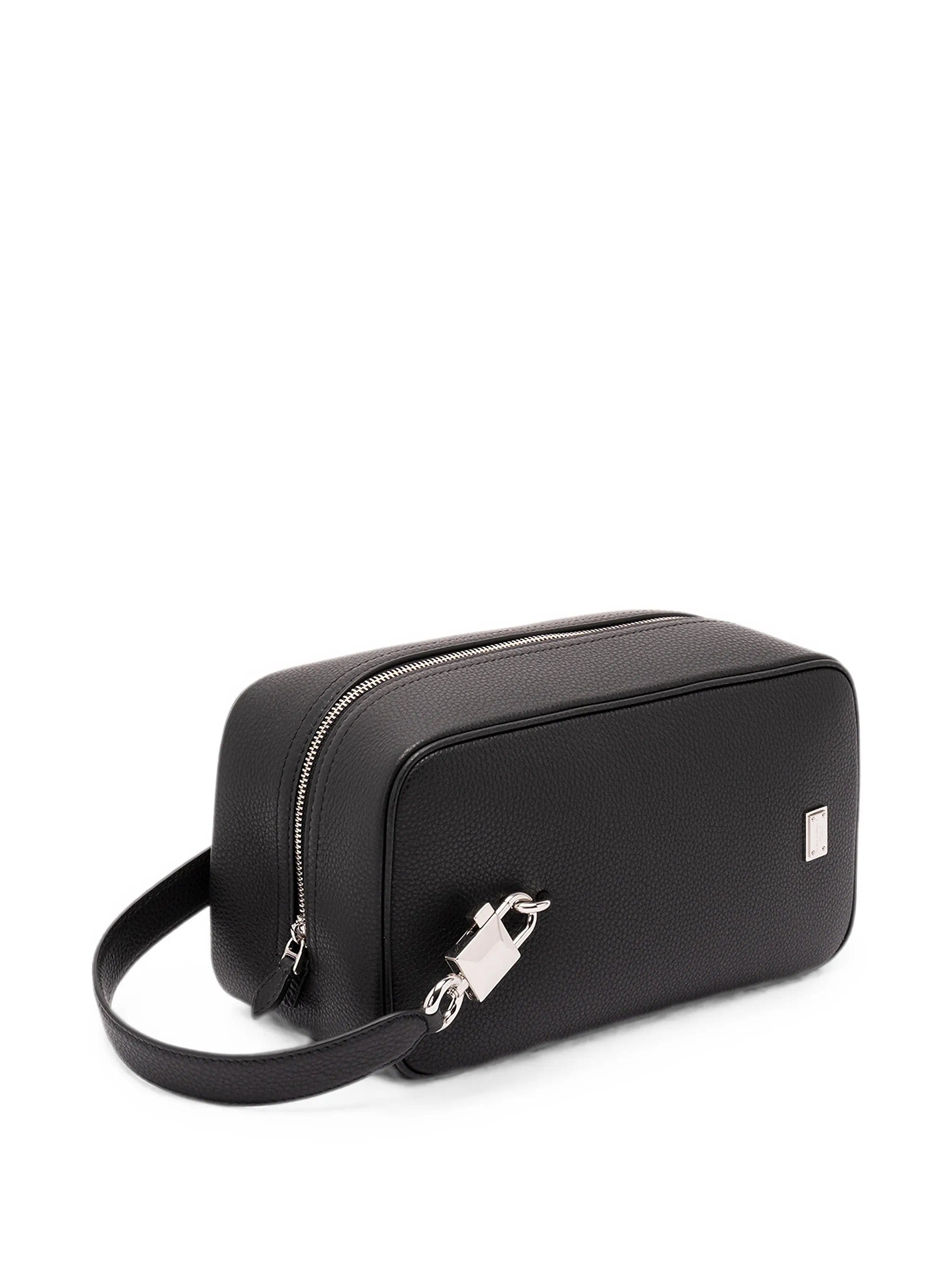 Dolce & Gabbana Lock logo - plaque leather tote bag