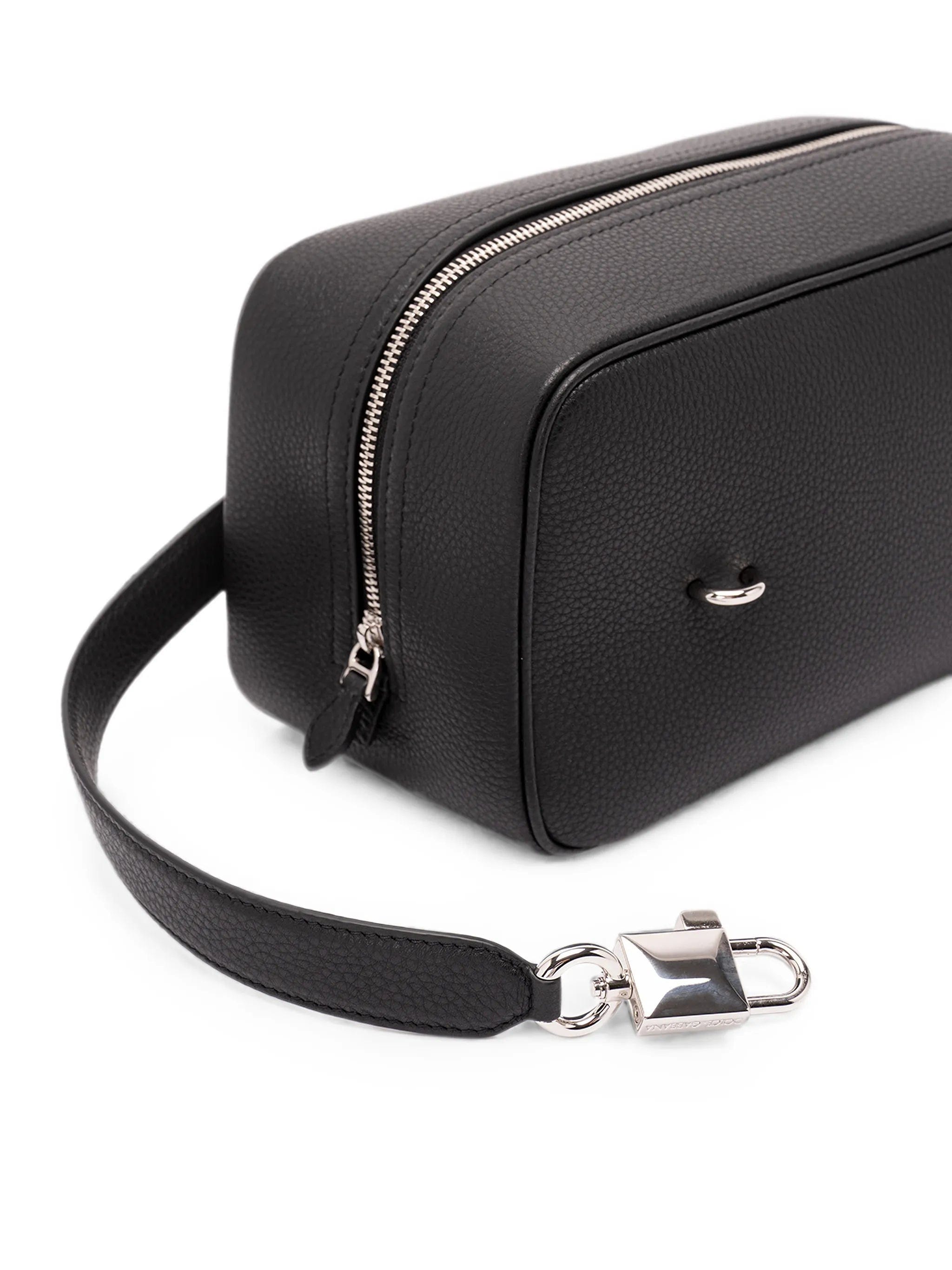 Dolce & Gabbana Lock logo - plaque leather tote bag