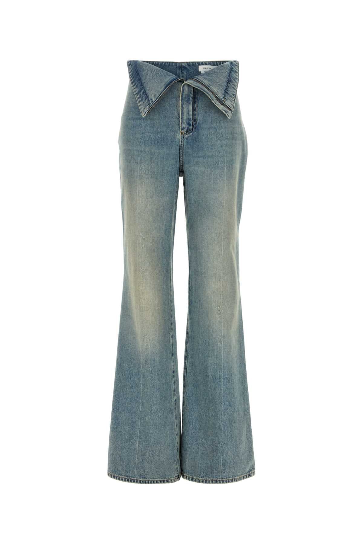 Alexander McQueen Flared Denim Jeans — Blue