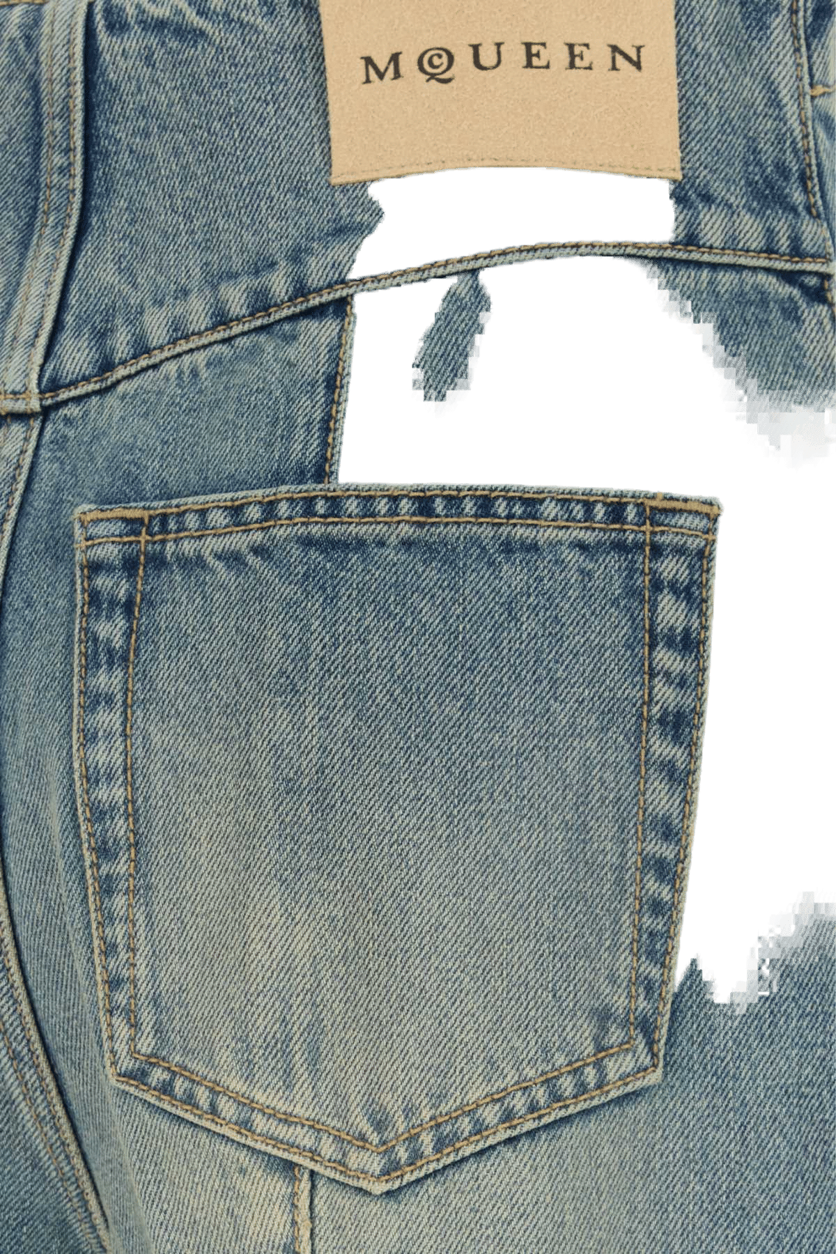 Alexander McQueen Flared Denim Jeans — Blue