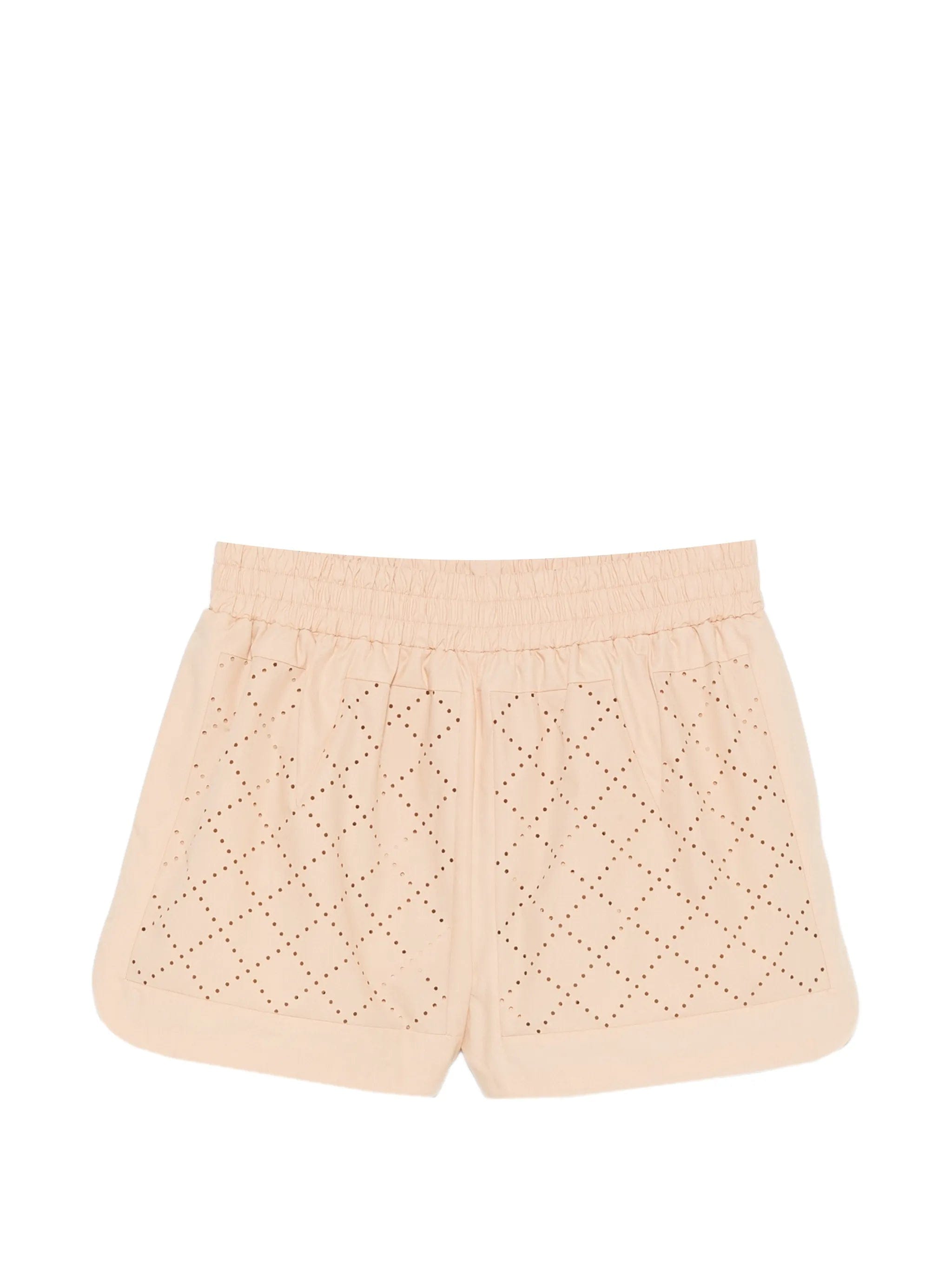 Fendi Argyle perforated shorts