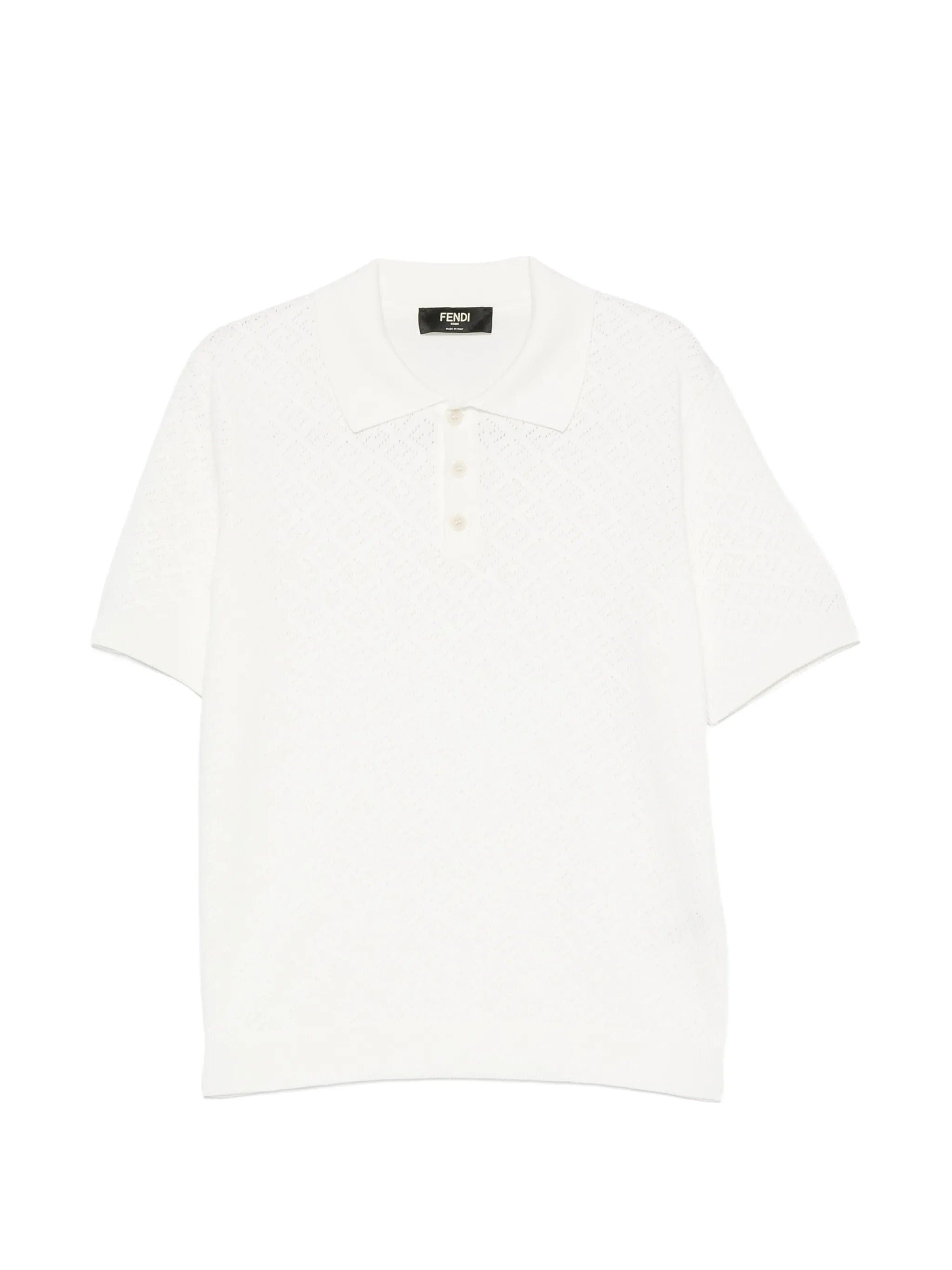 Fendi crochet polo shirt