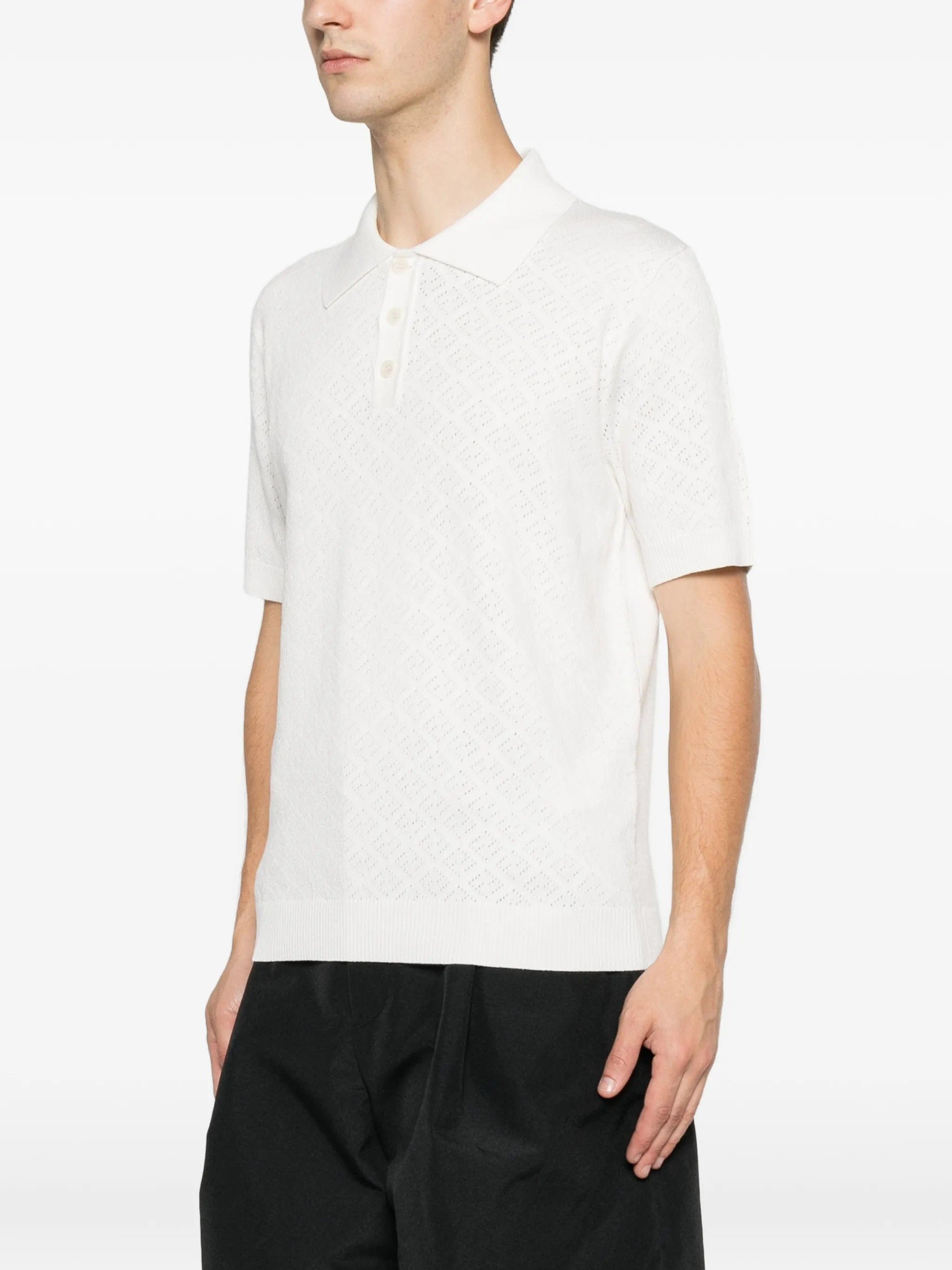 Fendi crochet polo shirt