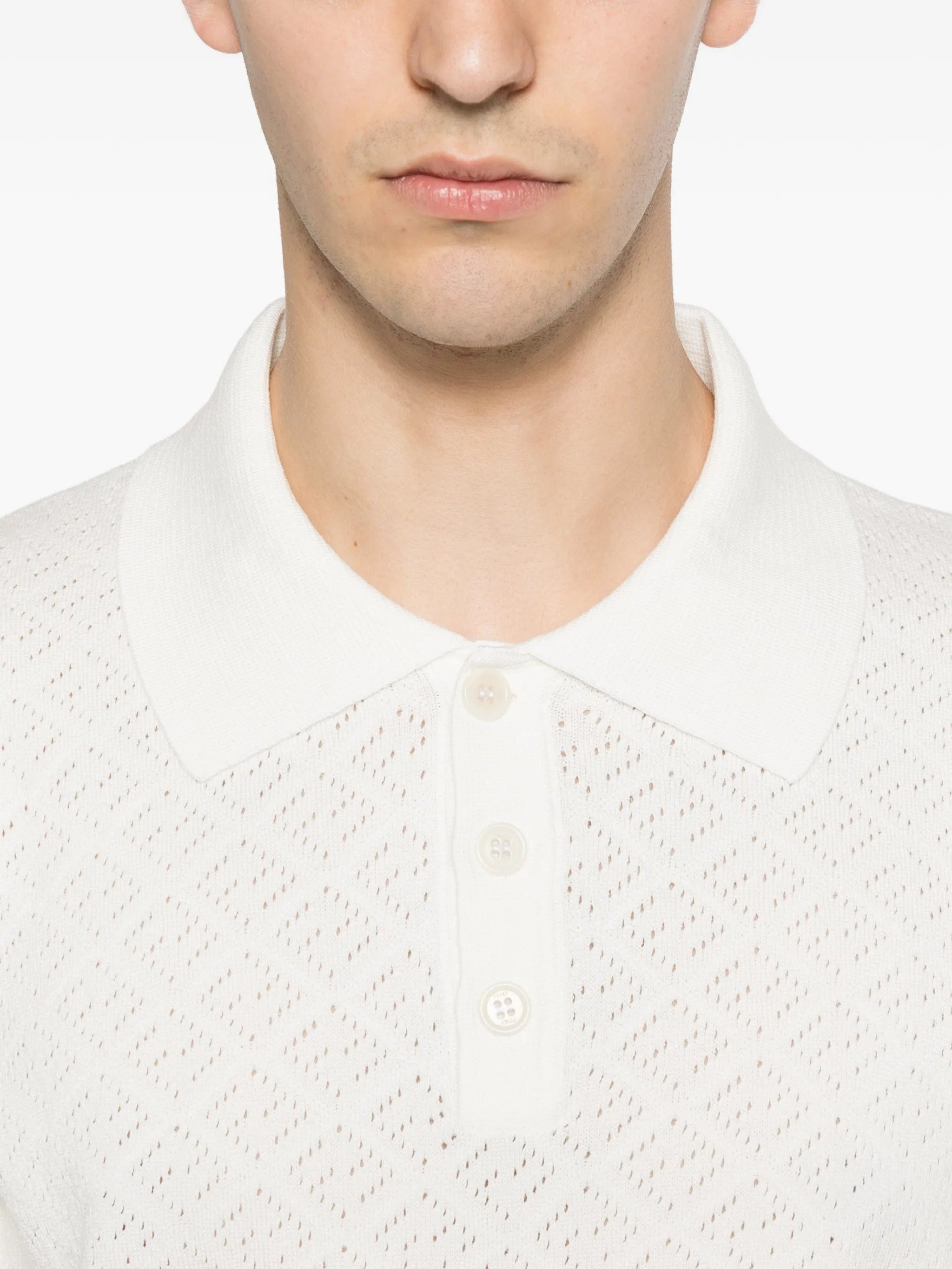 Fendi crochet polo shirt