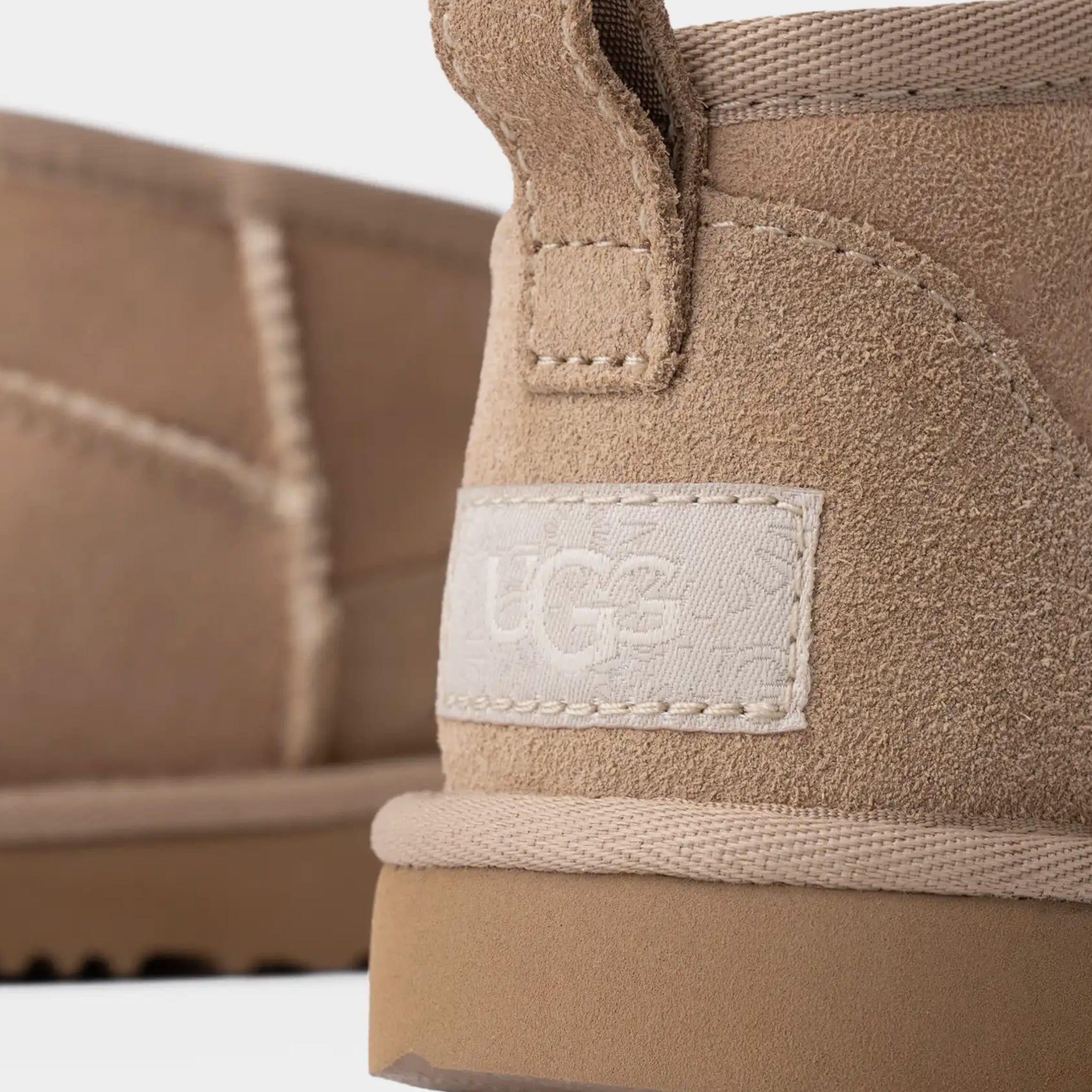 UGG Classic Ultra Mini Grade School Boots (Light Sand)