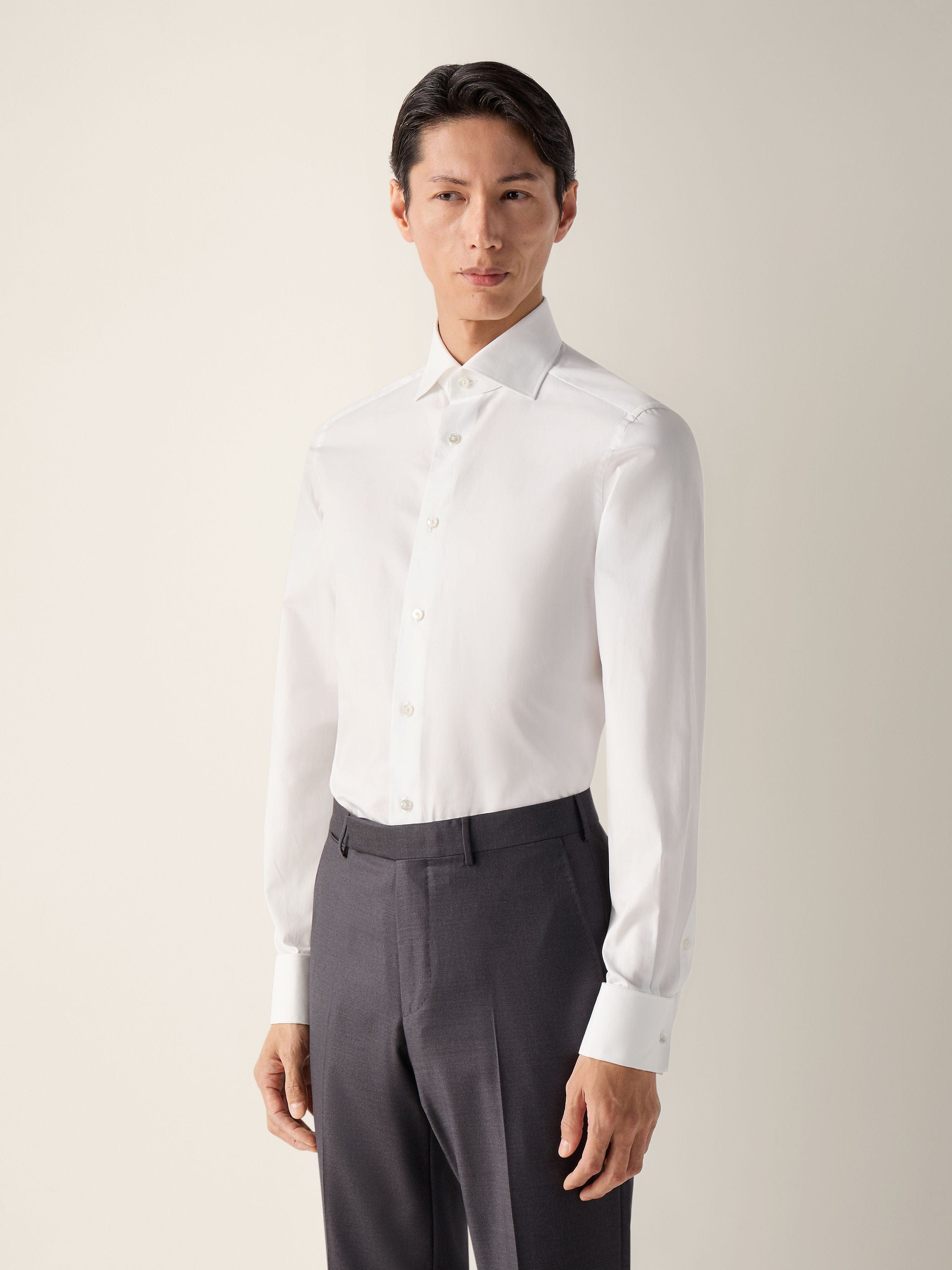 Zegna Optical White Trofeo Cotton Shirt