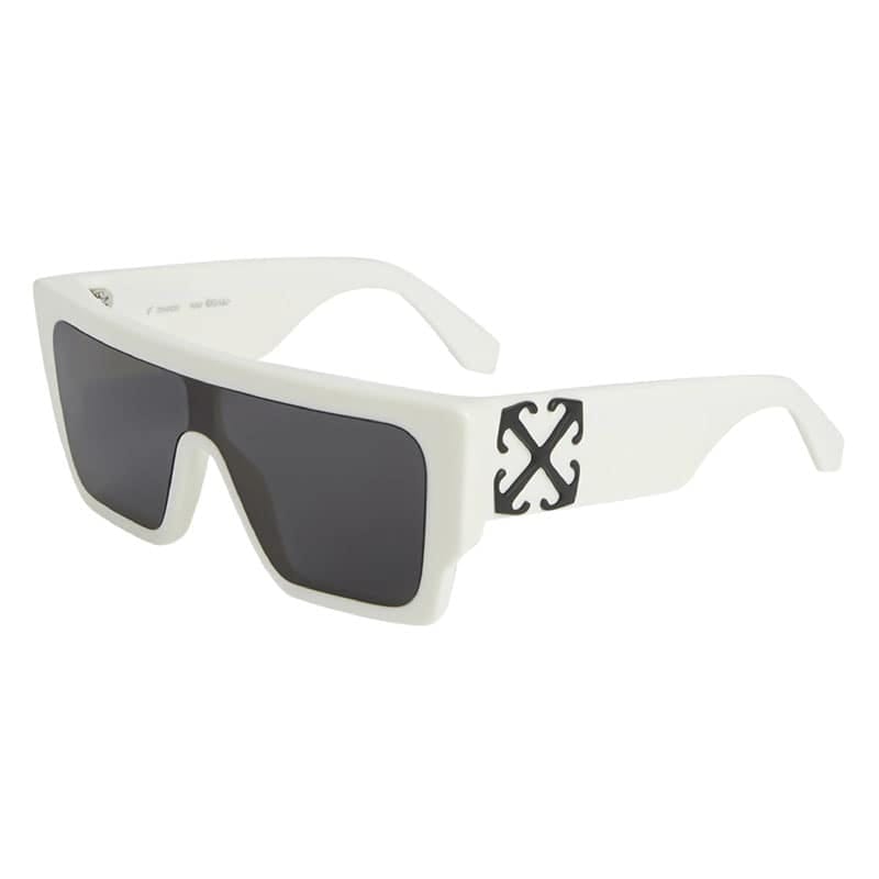 Off - White Sunglasses Shield Full Rim, White Frame And Dark Grey Lens Oeri14Fmarion0107
