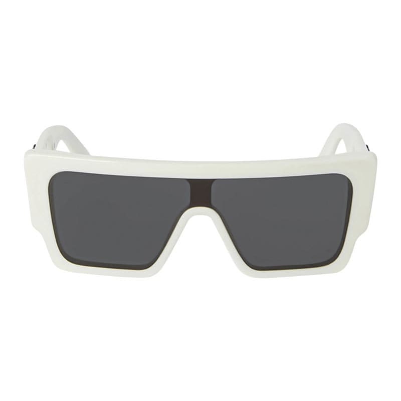 Off - White Sunglasses Shield Full Rim, White Frame And Dark Grey Lens Oeri14Fmarion0107