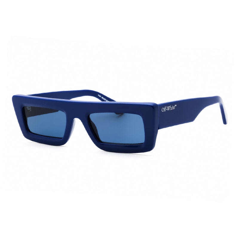 Off - White Sunglasses Rectangle Full Rim, Blue Frame And Blue Lens Oeri136Ontario4545