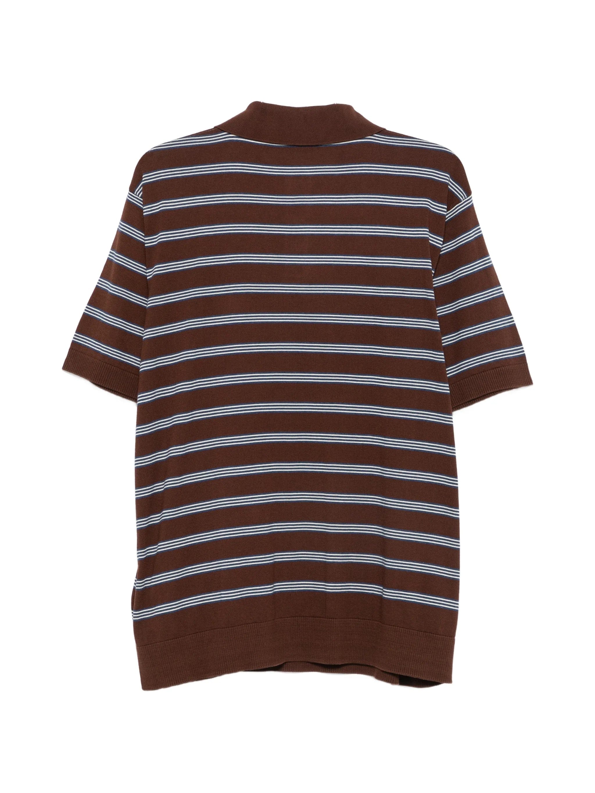 Moncler striped short - sleeve polo shirt