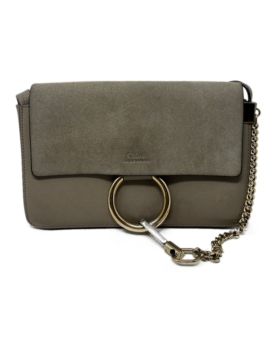 Chloe Taupe Leather Crossbody
