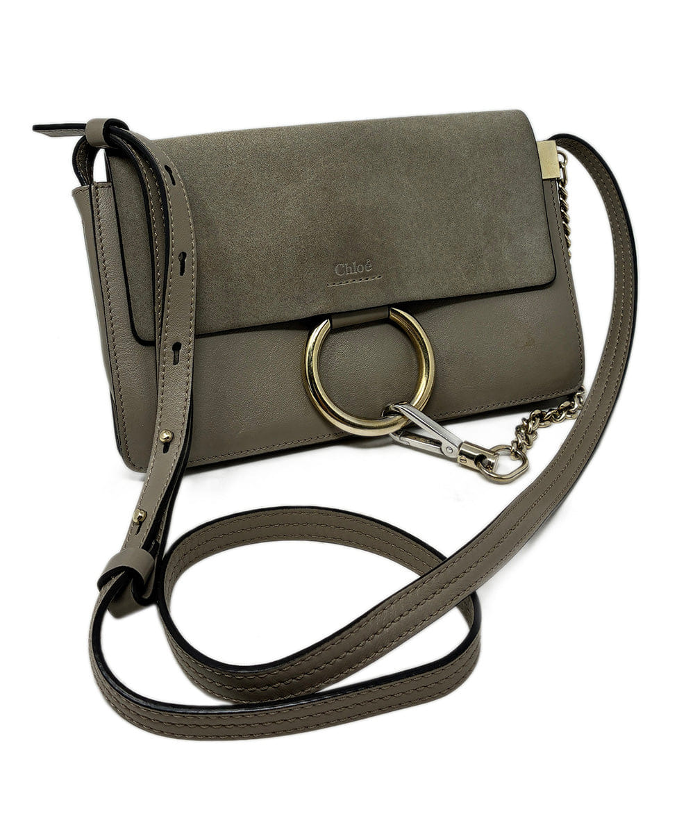 Chloe Taupe Leather Crossbody