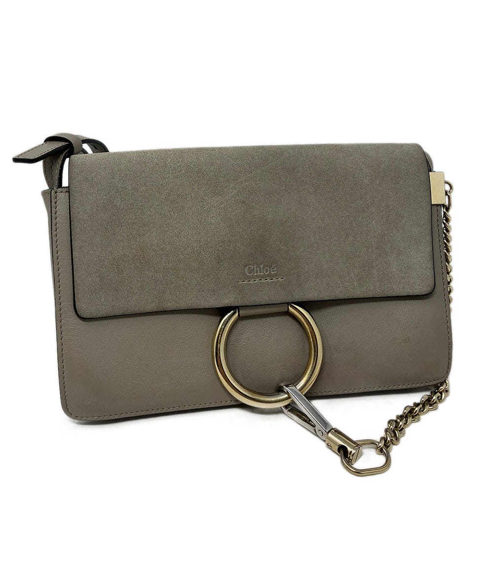 Chloe Taupe Leather Crossbody