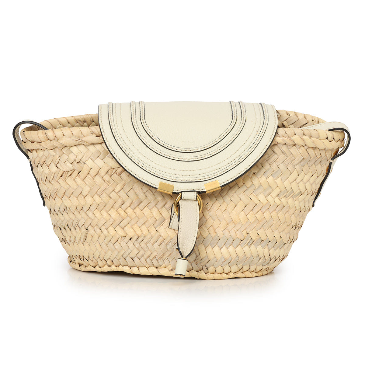 Chloe Mini Marcie Straw Crossbody