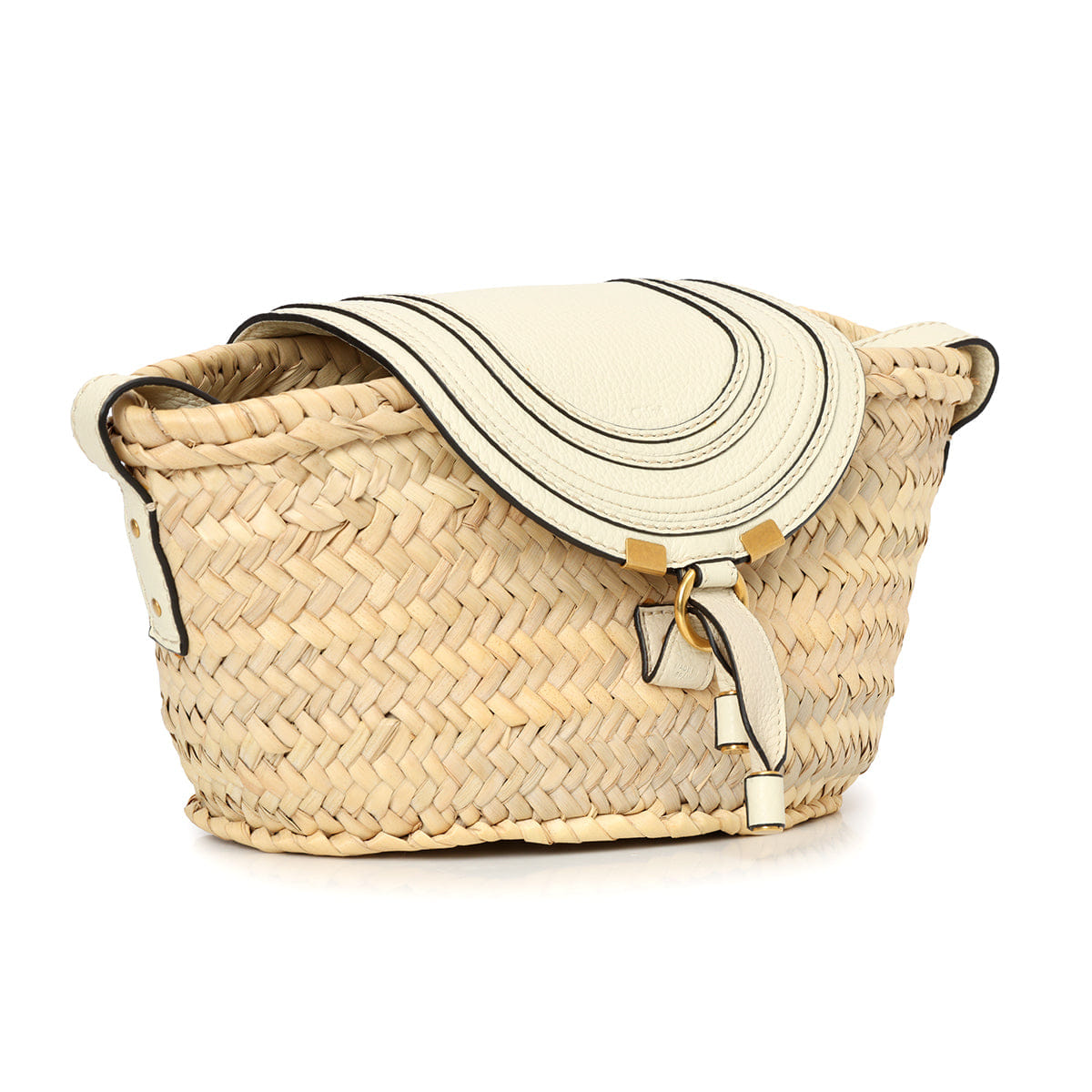 Chloe Mini Marcie Straw Crossbody