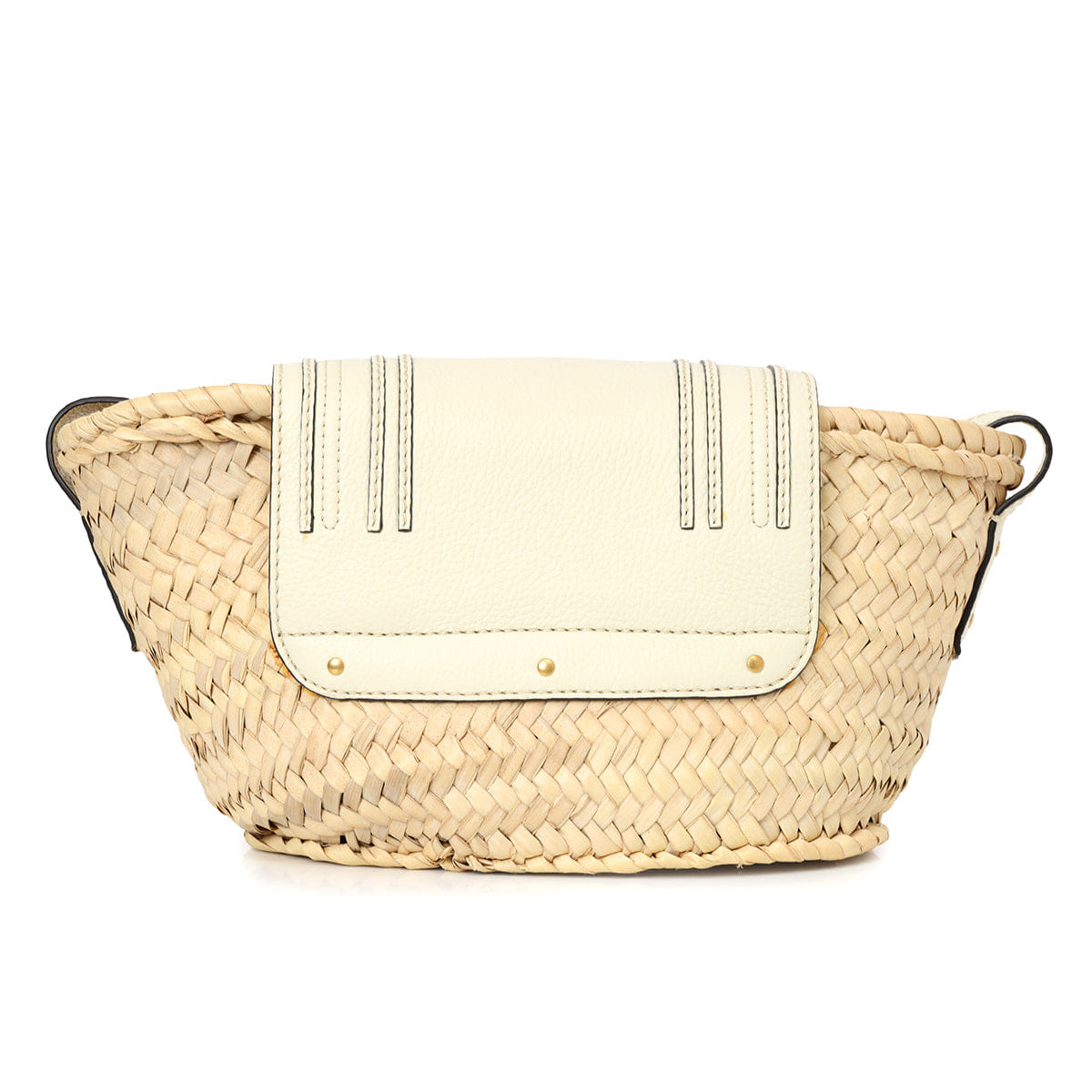 Chloe Mini Marcie Straw Crossbody