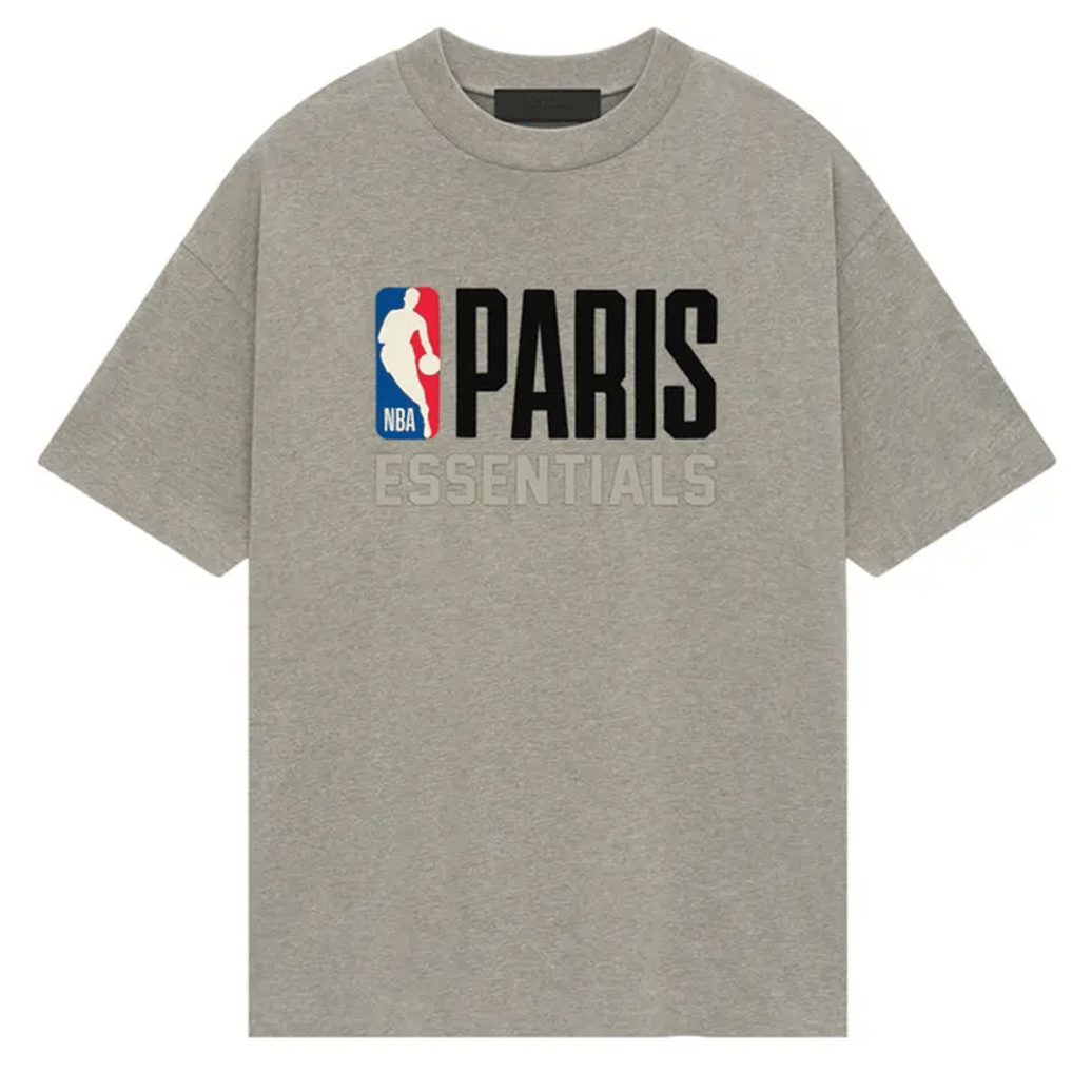 Fear of God Essentials x NBA Paris T-Shirt Warm Heather (SS25)