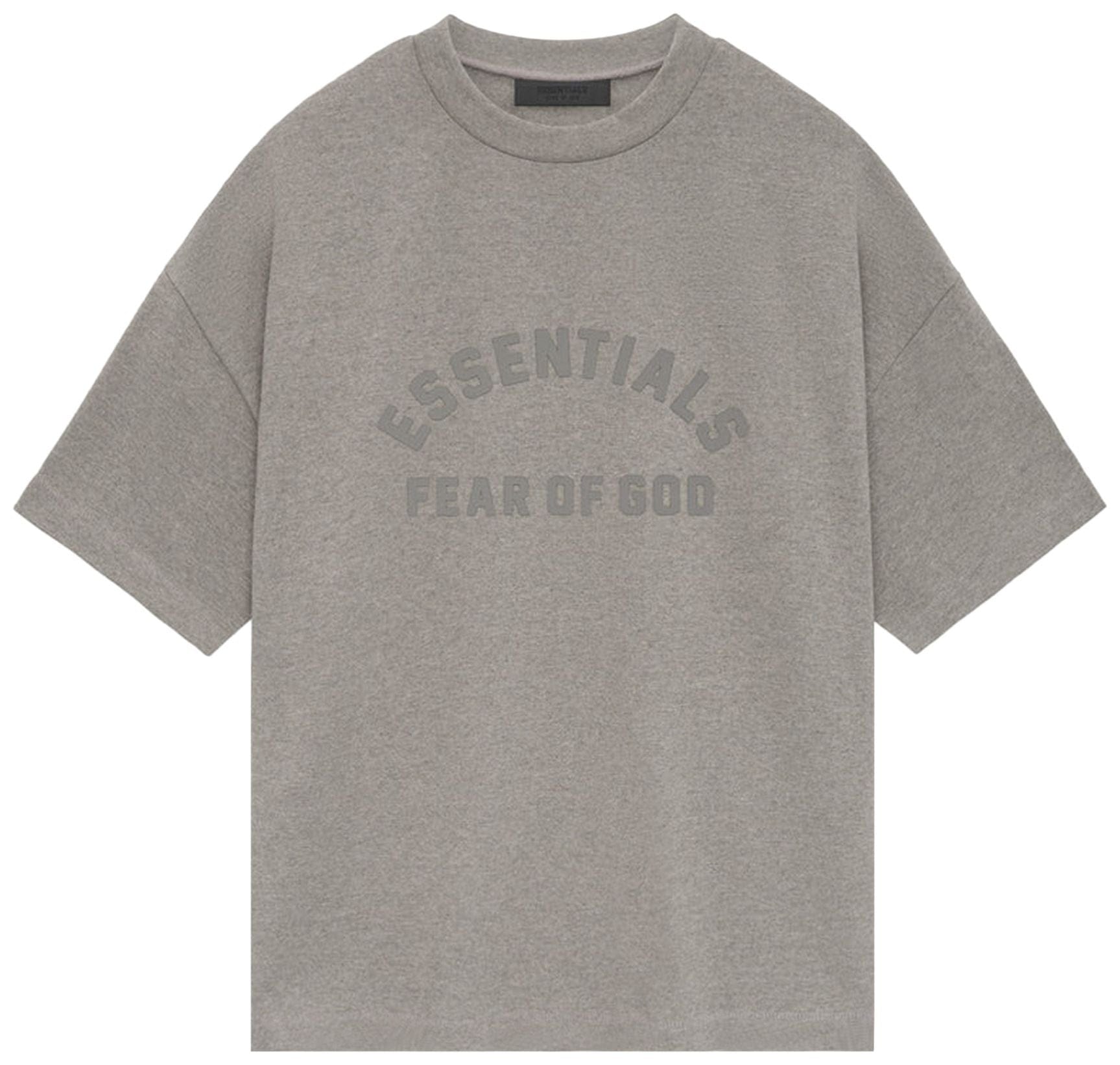Fear of God Essentials Heavy Short - Sleeve T-Shirt Heather Grey (SS24)