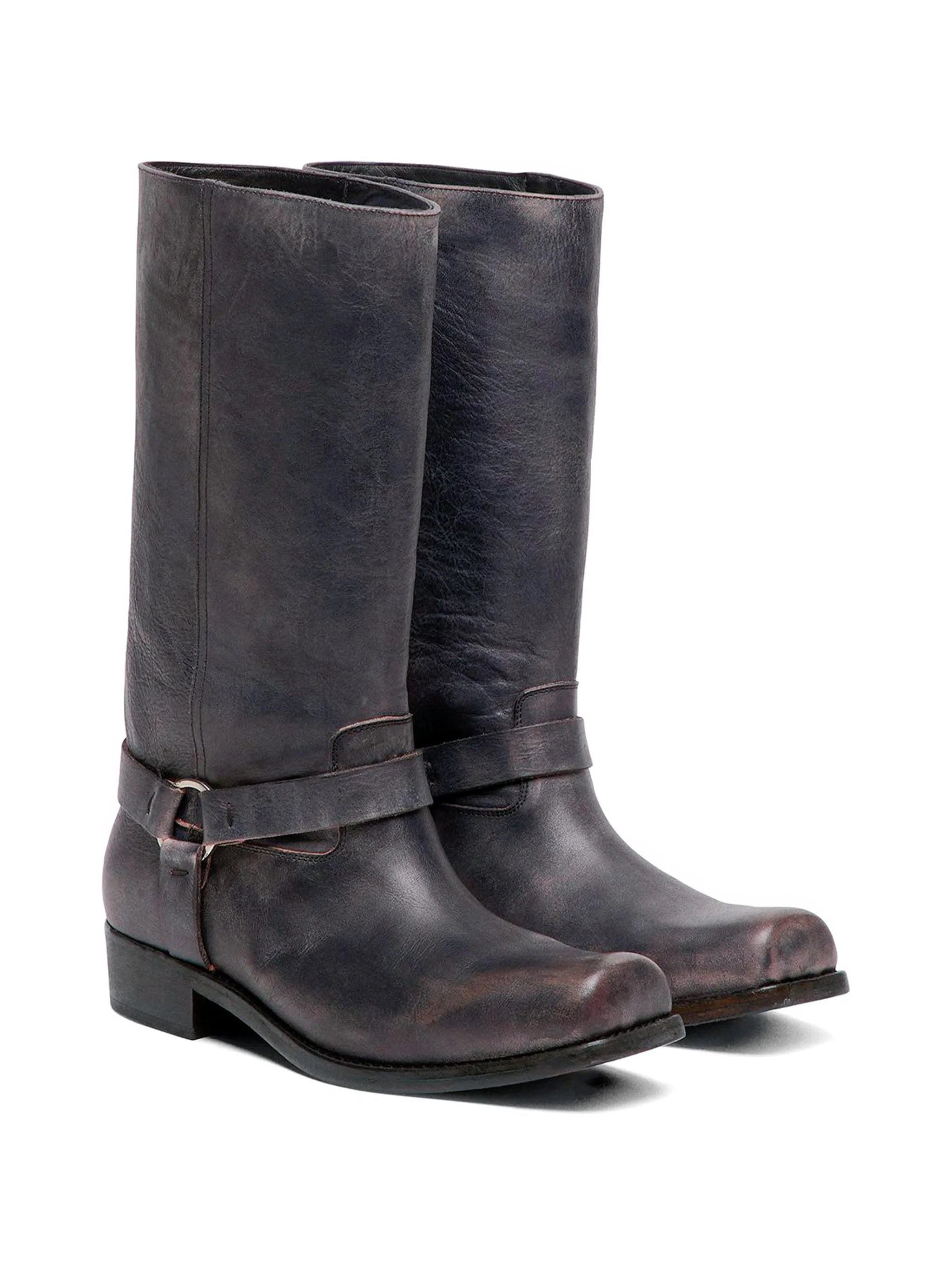 Golden Goose buckle - strap biker boots