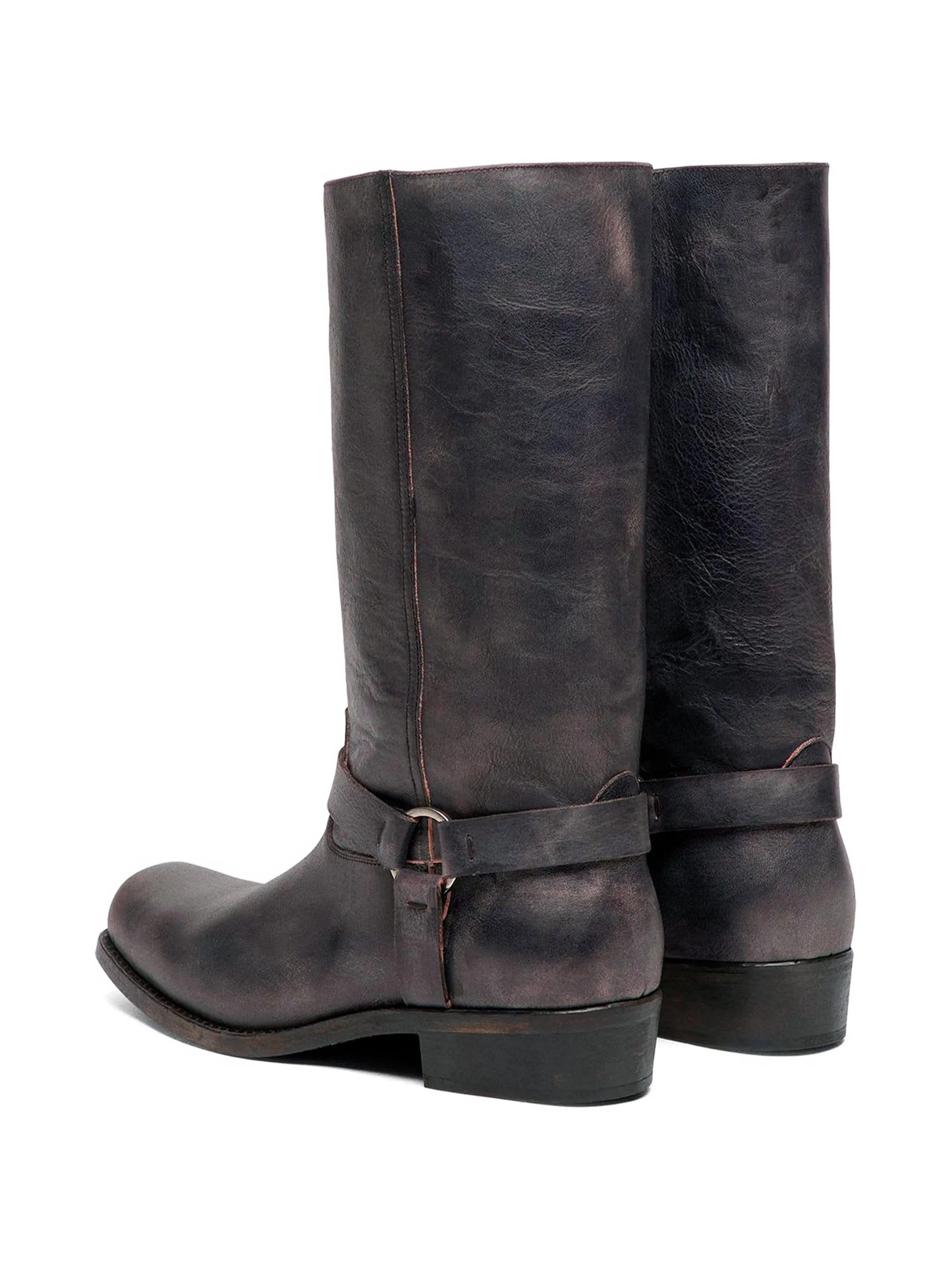 Golden Goose buckle - strap biker boots