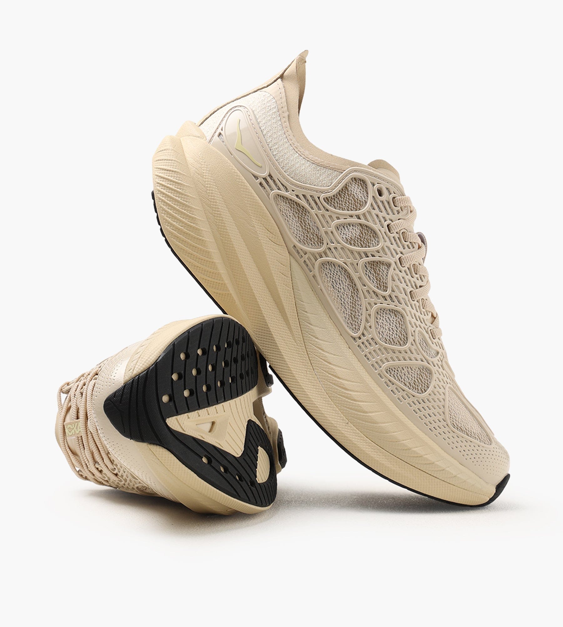Hoka U Mach x Caged Cream Split Pea