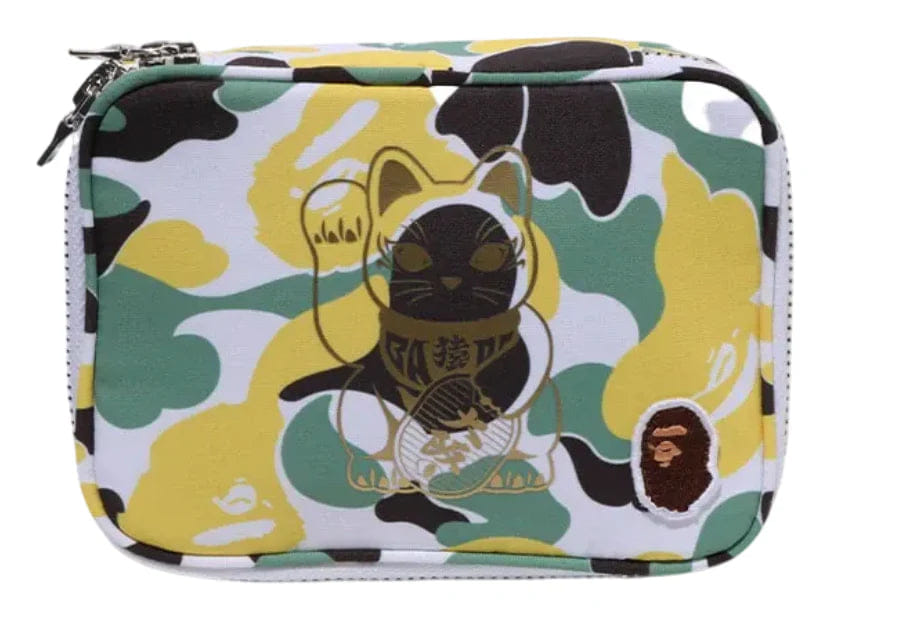 Bape Store Osaka Camo Amenity Pouch Yellow