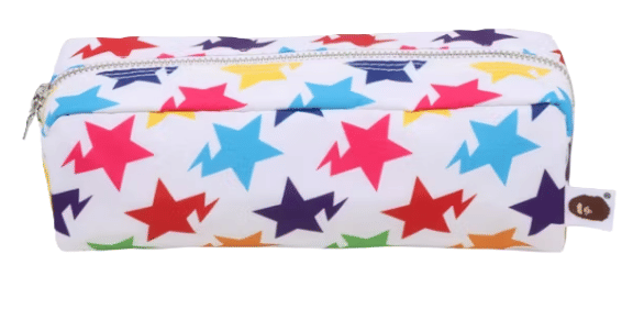 BAPE STA Pattern Flight Pouch White