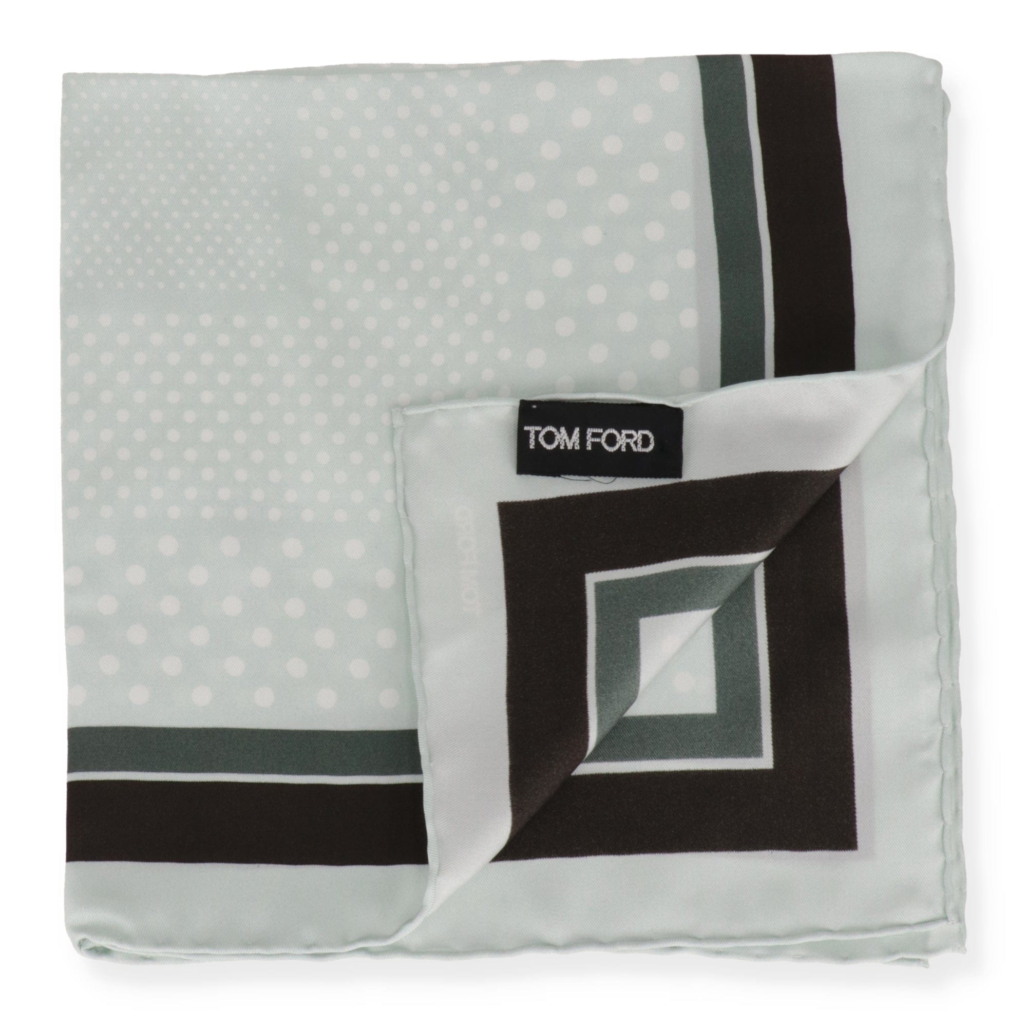Tom Ford Mens Mint Pocket Square