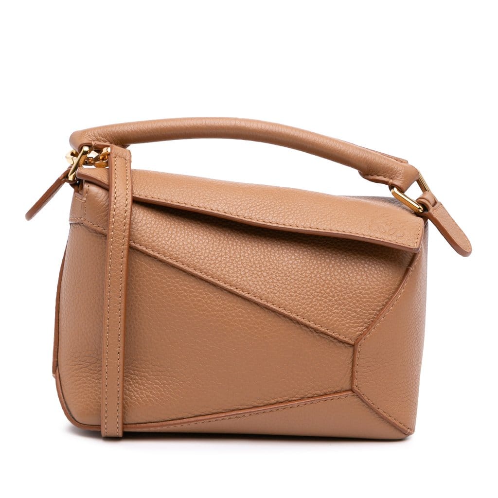 Loewe Mini Calfskin Puzzle Edge Satchel