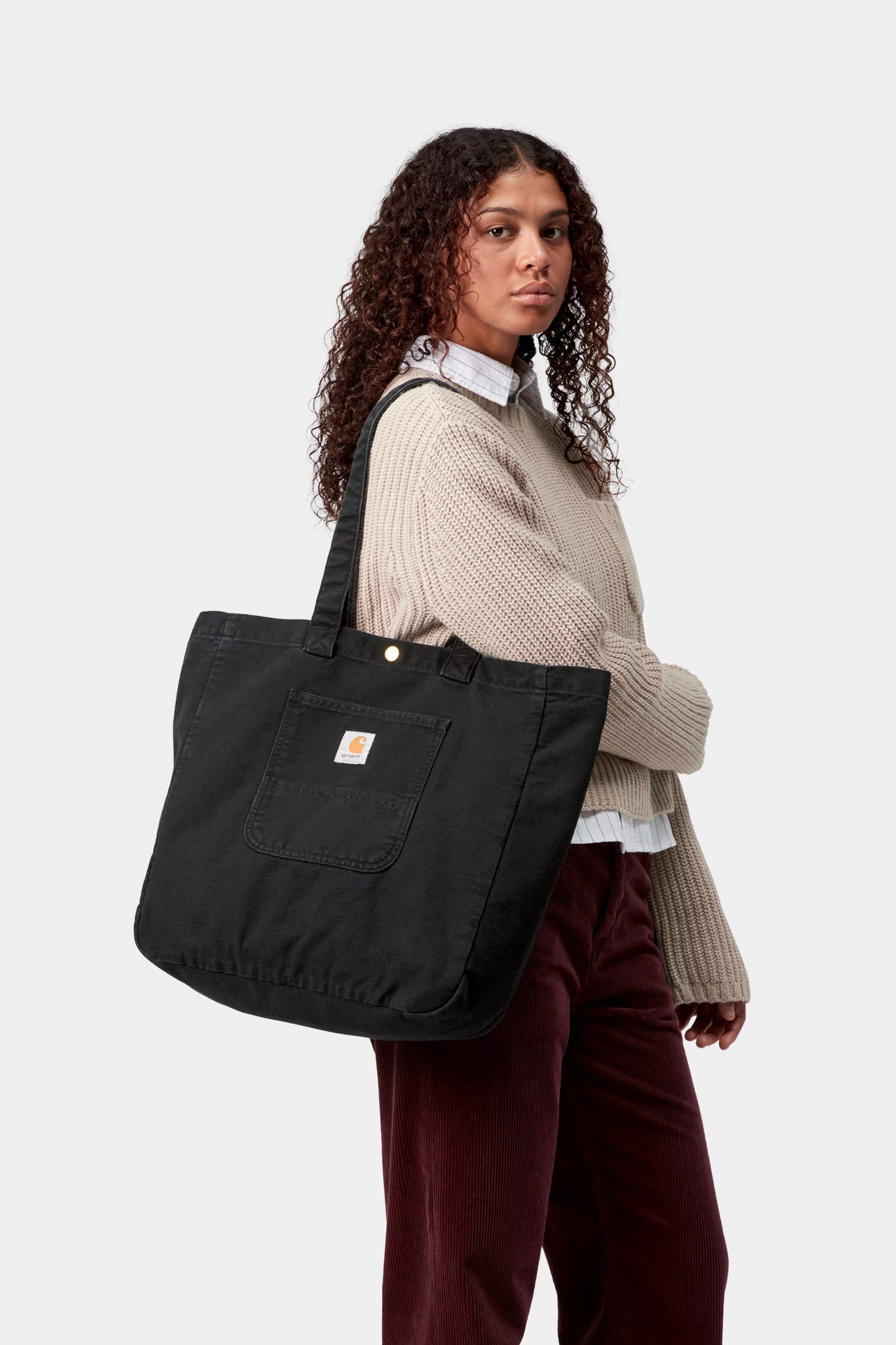 Carhartt WIP Bayfield Tote - Black (Stone Canvas)
