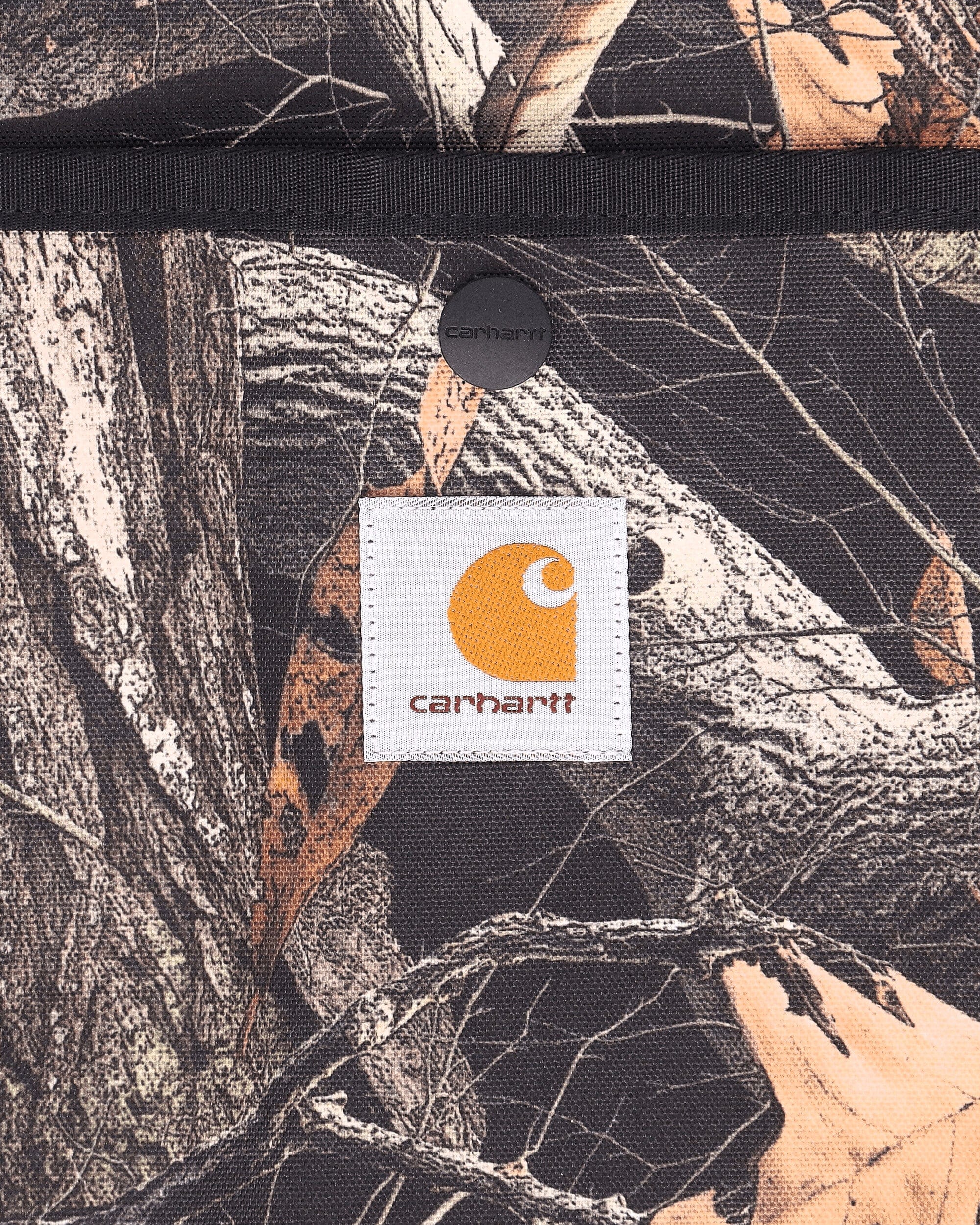 Carhartt WIP Clapton Tote Bag Camo Feather Tree / Black