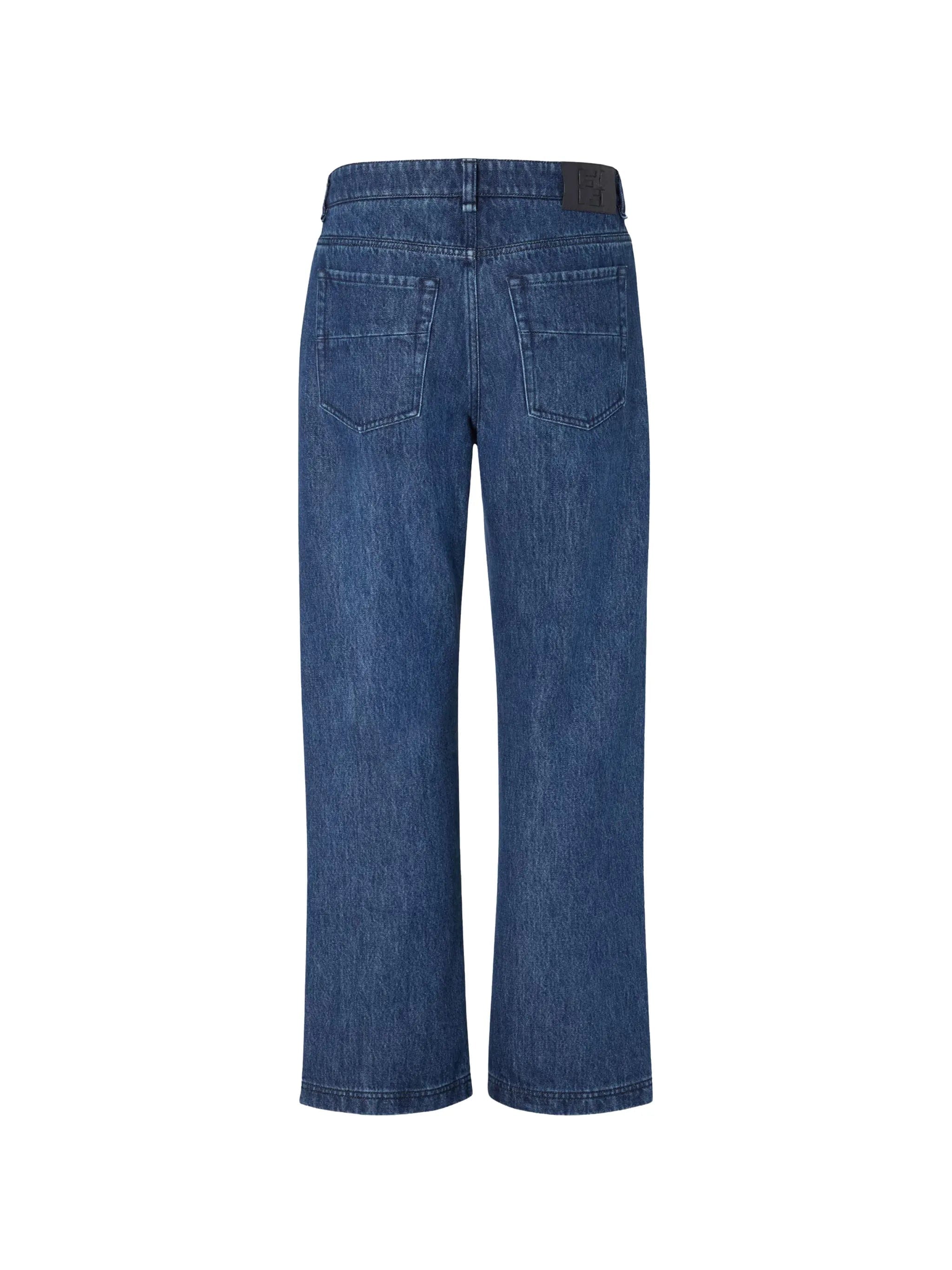 Fendi leather - patch jeans