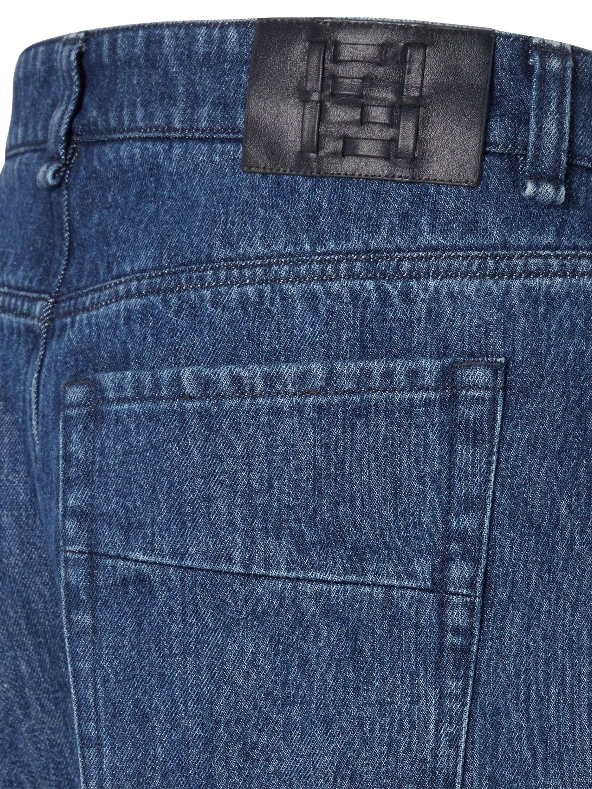 Fendi leather - patch jeans