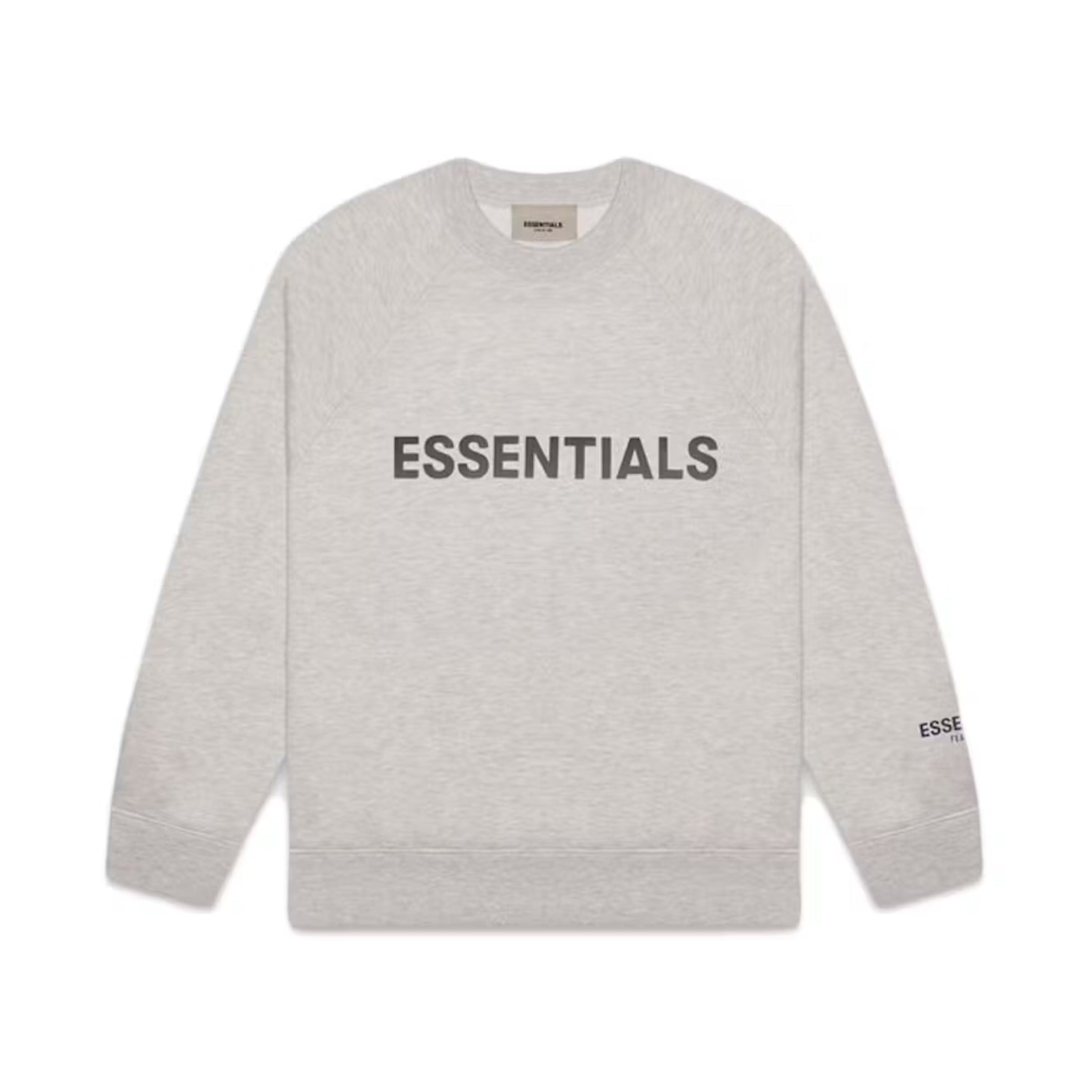 Fear of God ESSENTIALS 3D Silicon Applique Crewneck - Oatmeal