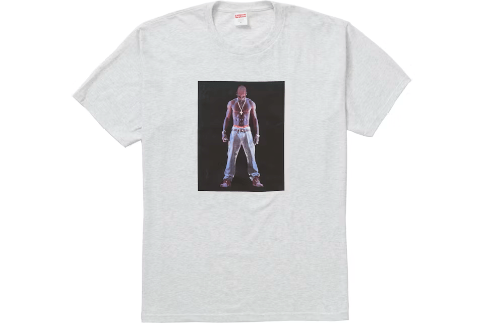 Supreme Tupac Hologram T-Shirt Ash Grey