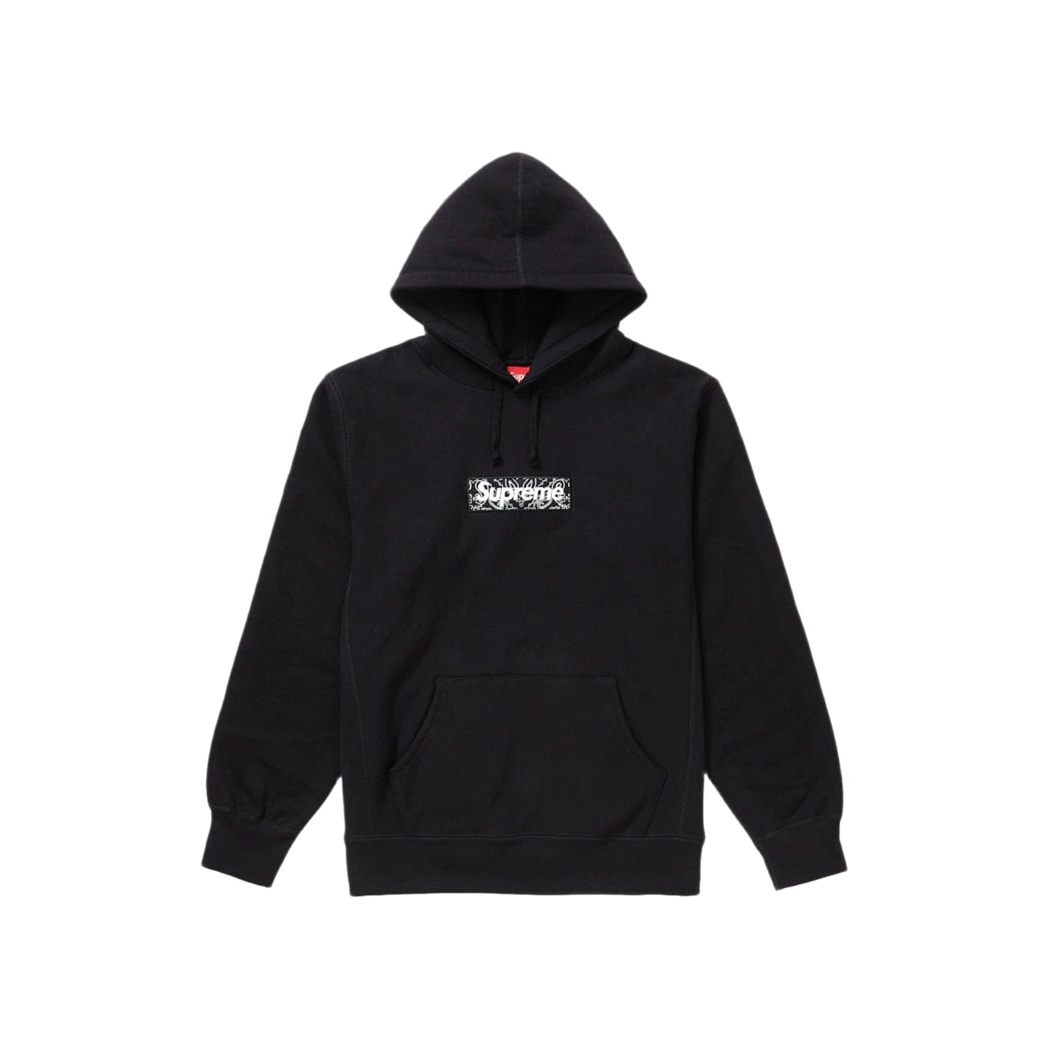Supreme Bandana Box Logo Hooded Sweatshirt Black