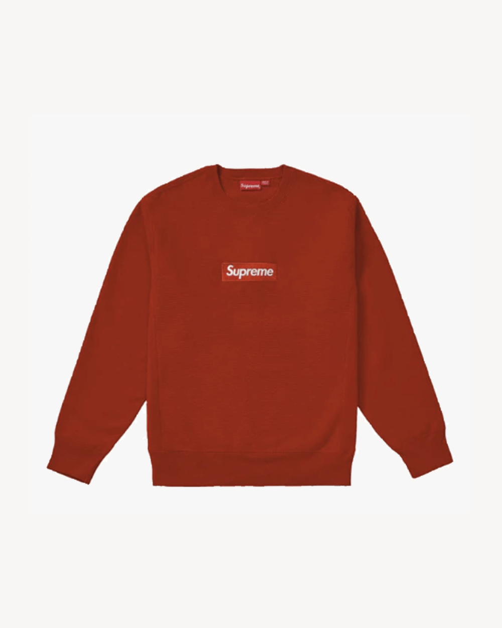 SUPREME FW18 BOX LOGO CREWNECK RUST