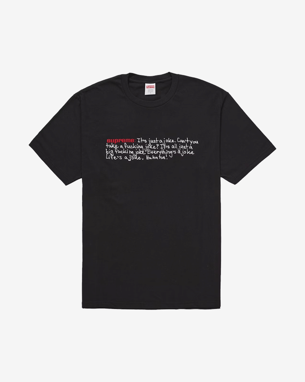 SUPREME FW25 JOKE BLACK T-Shirt