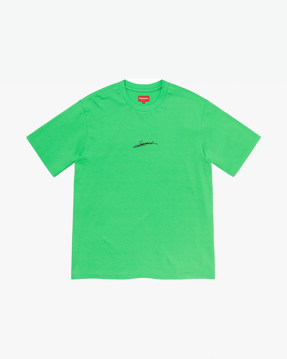 SUPREME SS20 SIGNATURE S/S GREEN T-Shirt
