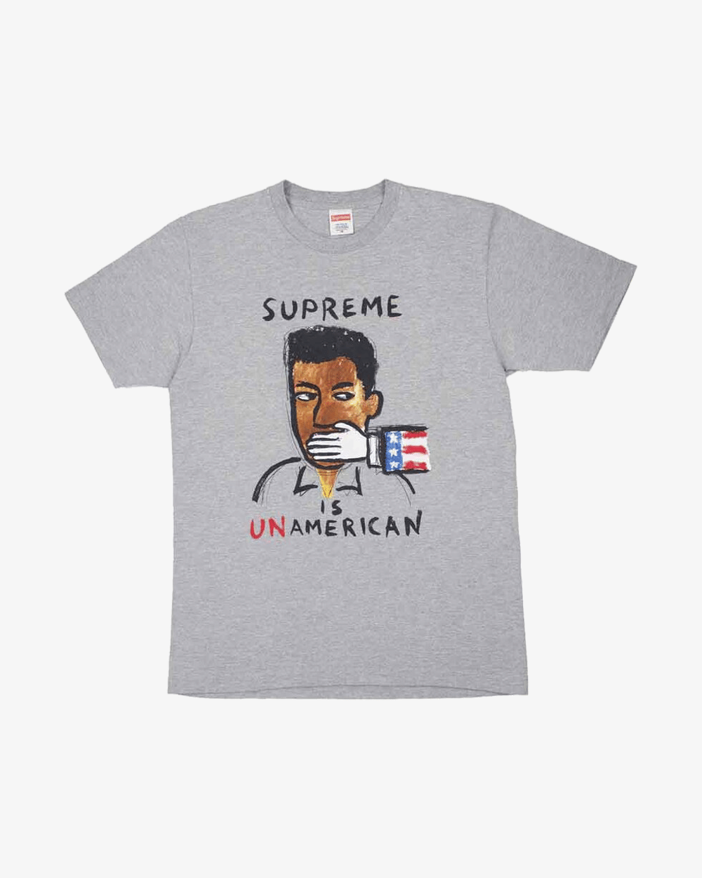 SUPREME SS14 UNAMERICAN T-Shirt GREY
