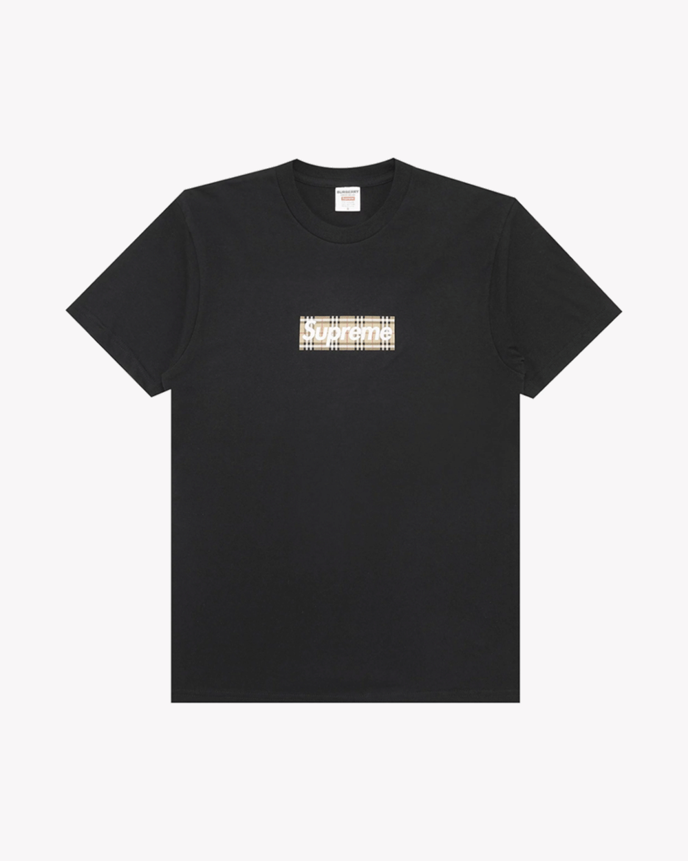 SUPREME x BURBERRY BOX LOGO T-Shirt BLACK (NEW)
