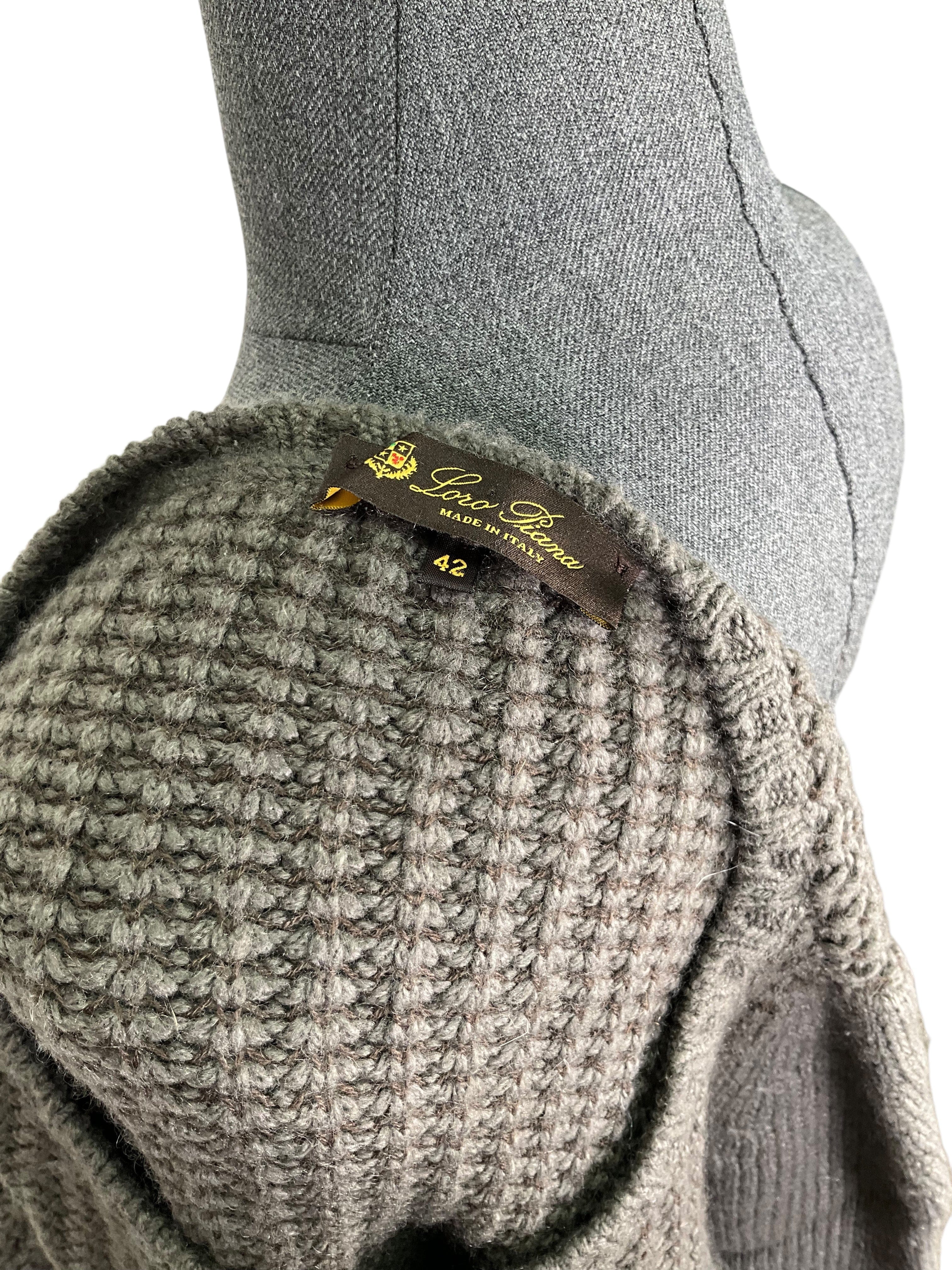 Loro Piana Cashmere Chunky Knit Sweater Size M