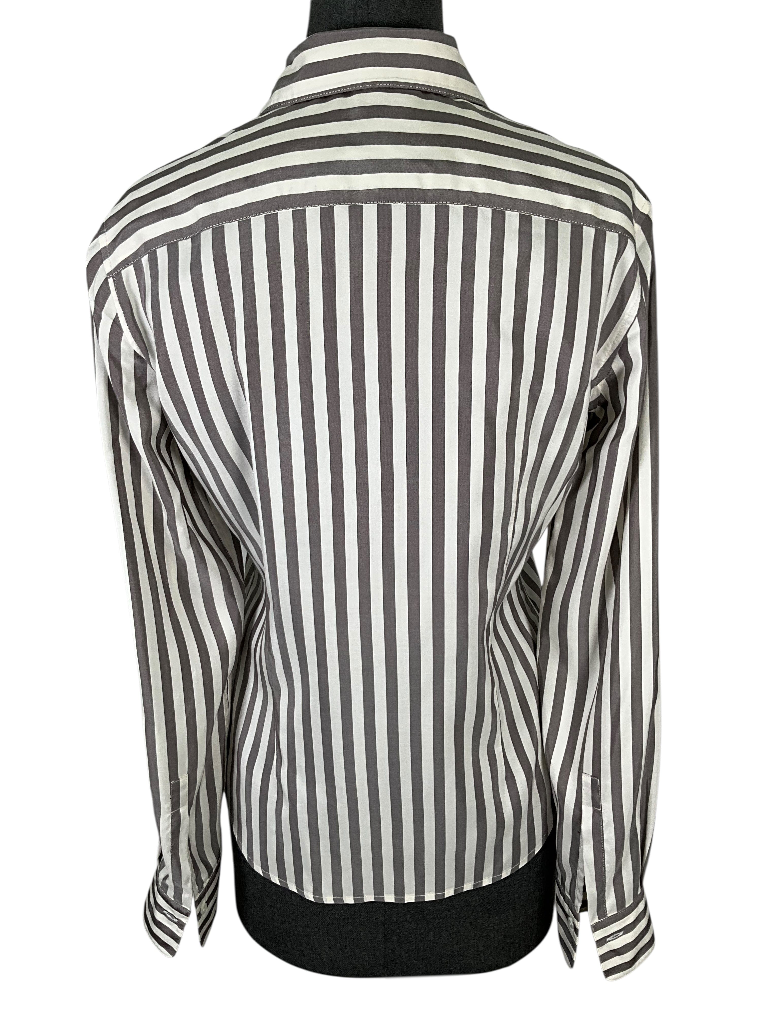Loro Piana Silk Button Down Blouse Size M
