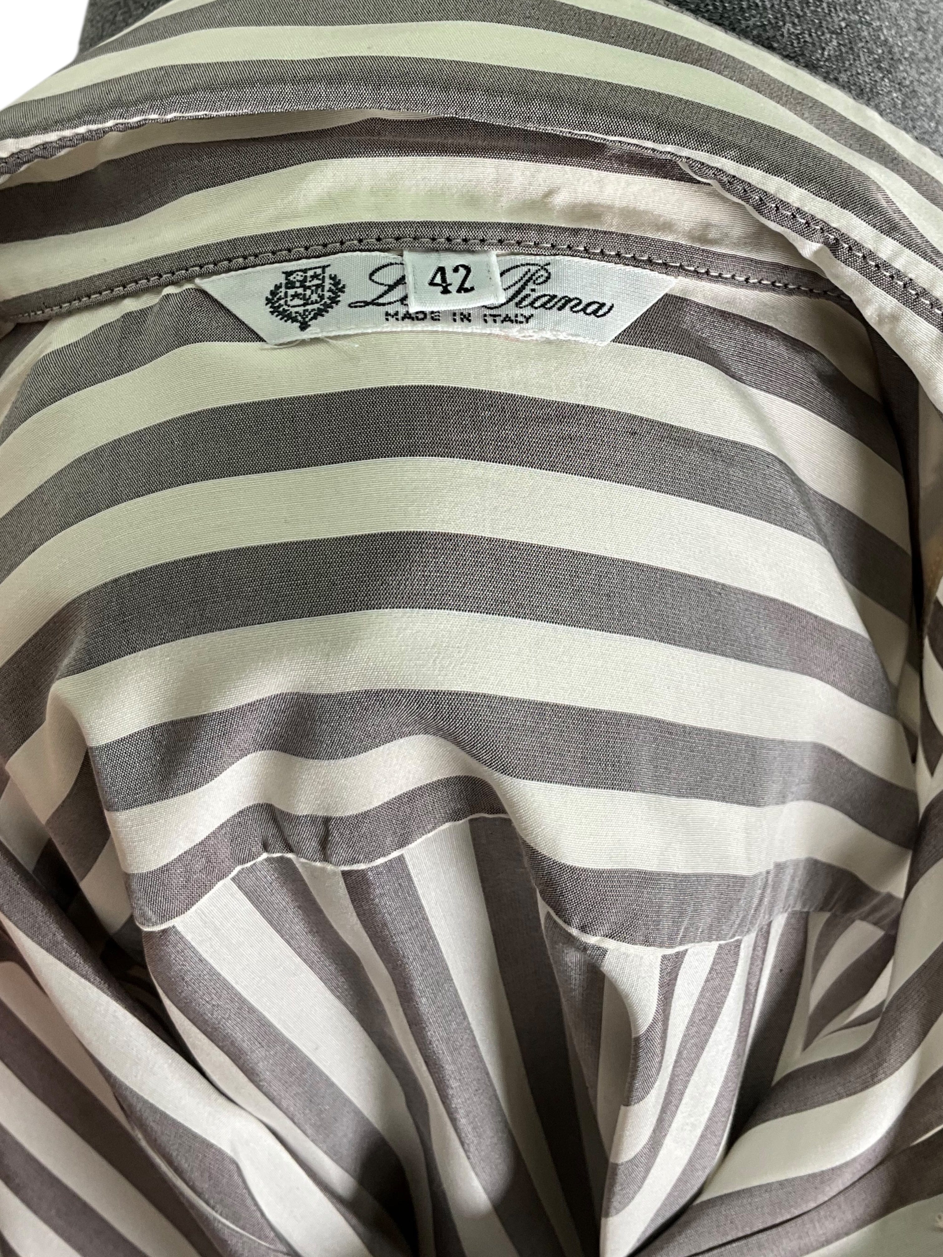 Loro Piana Silk Button Down Blouse Size M