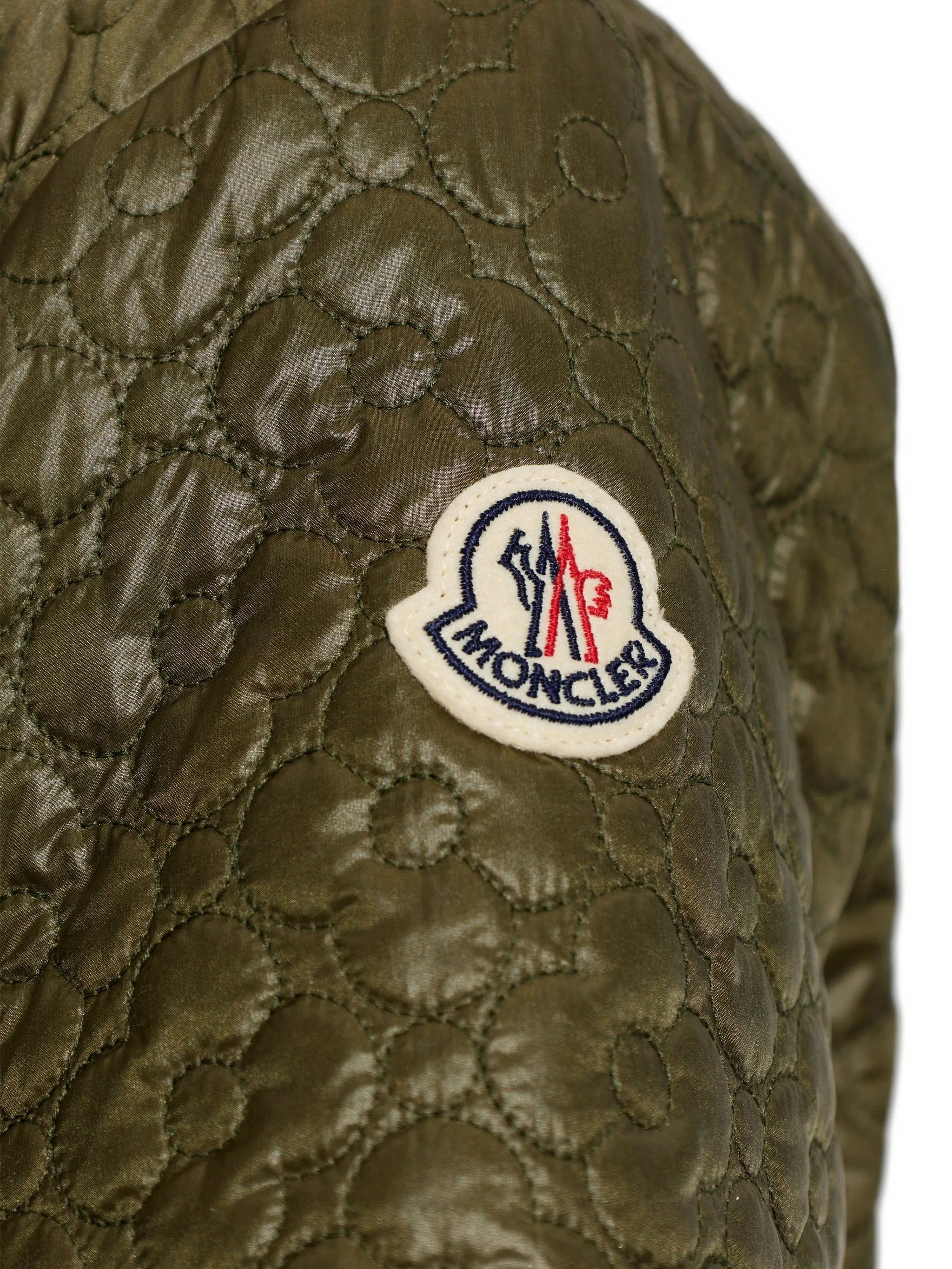 Moncler flower quilted short - sleeve top