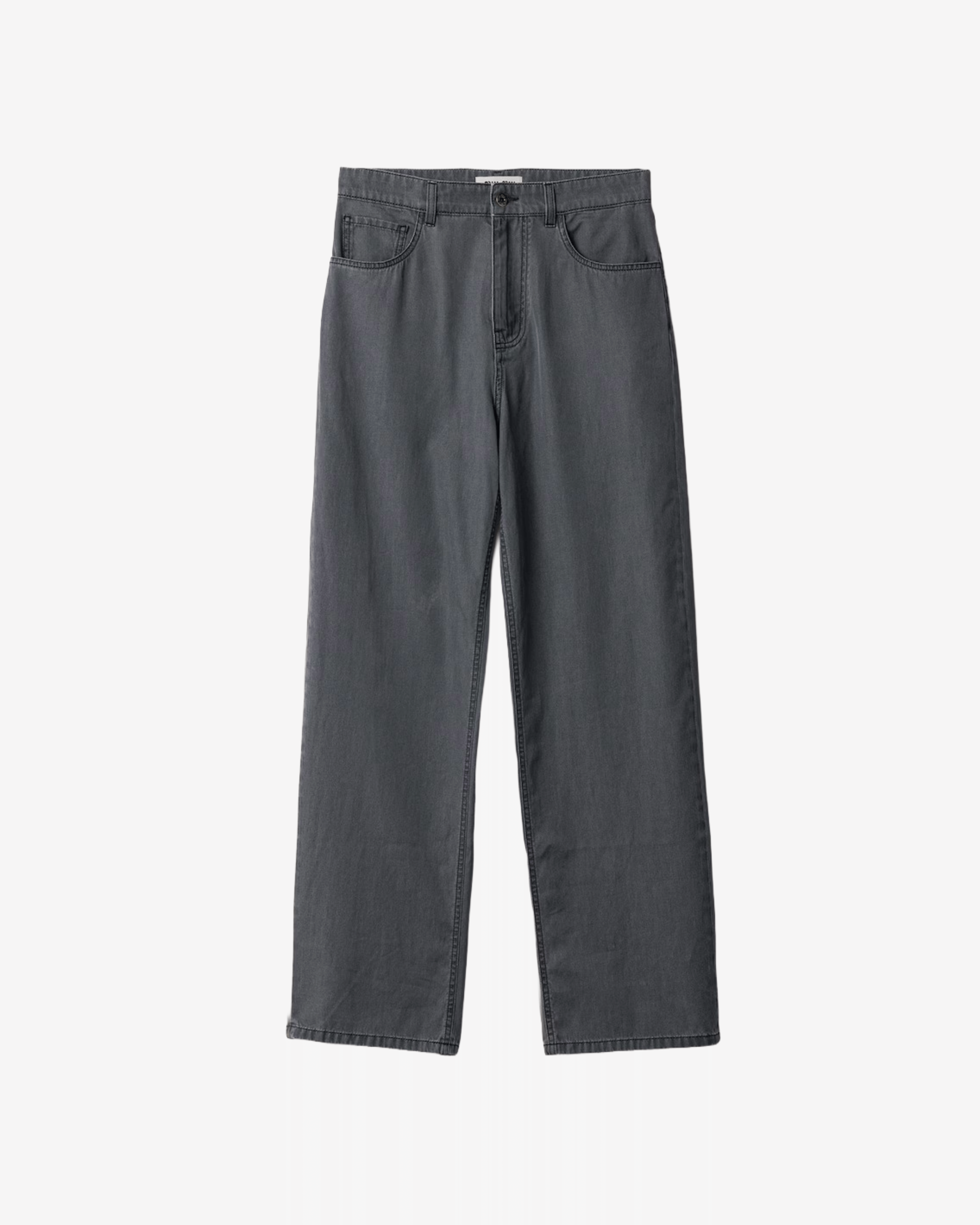 MIU MIU - Women's Grey Light Denim Jeans - (Black Heather)