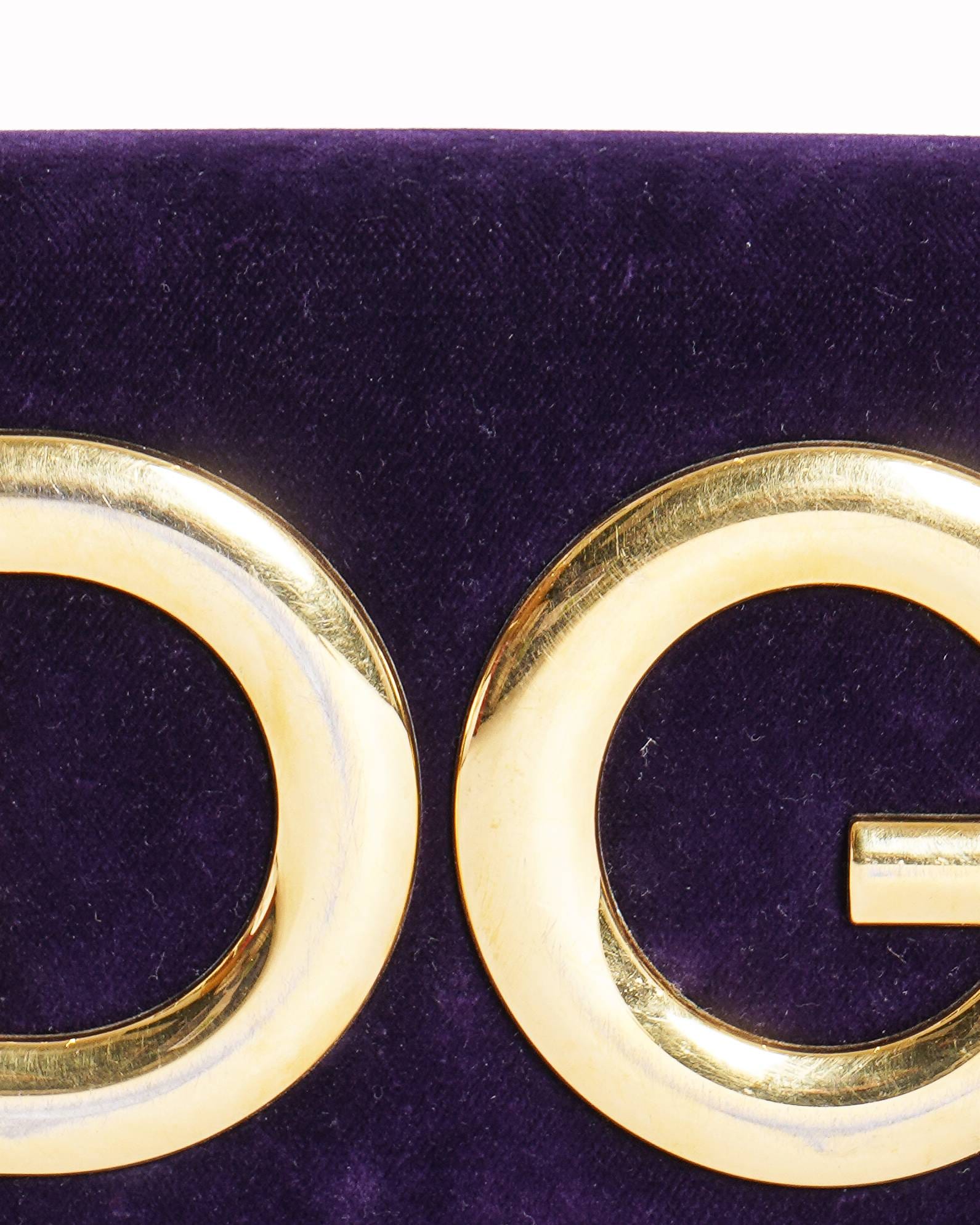 Dolce & Gabbana Velvet Chain - Link Shoulder Bag